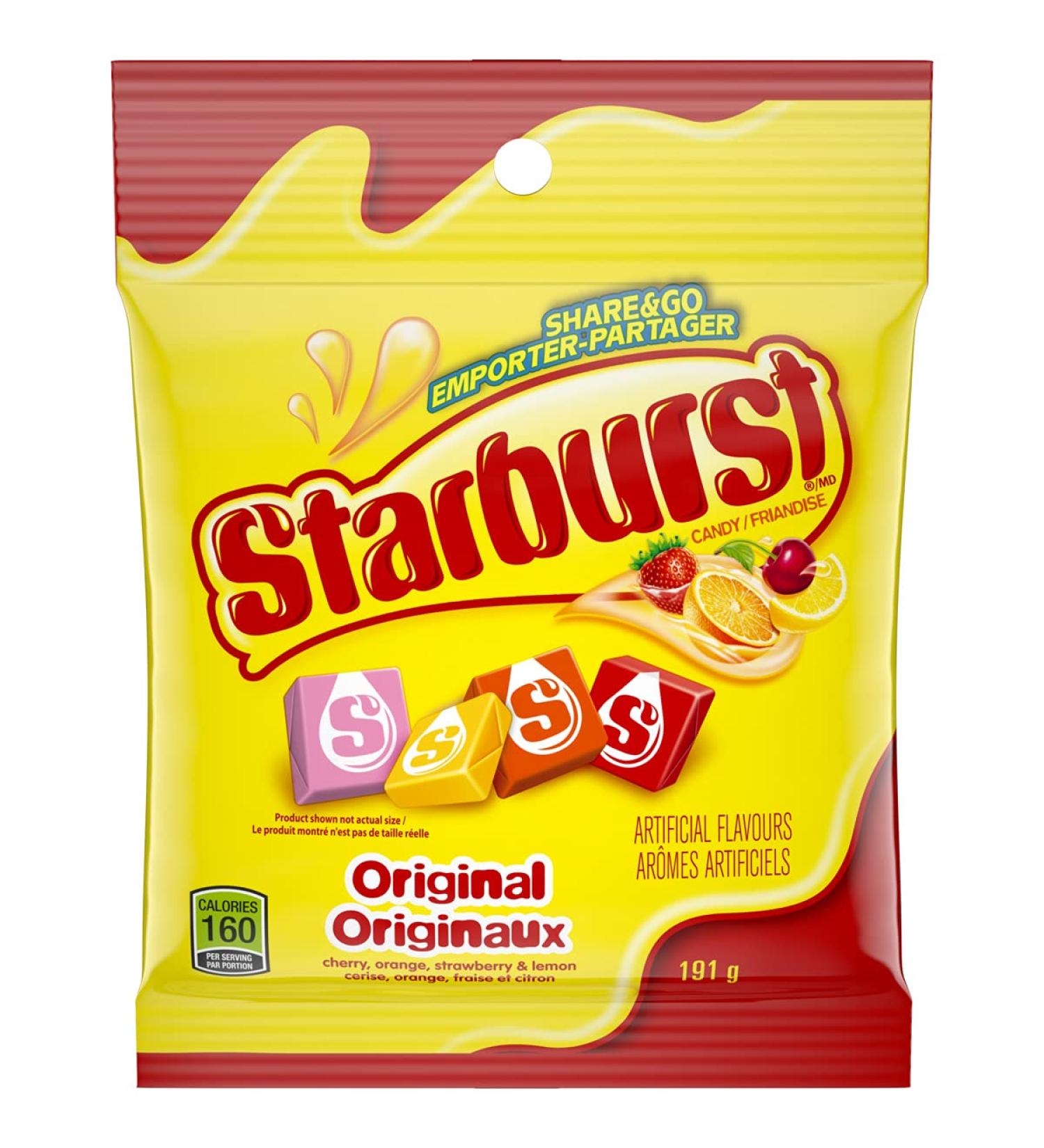 Starburst Original Chewy Candy Bag 1 Pack 191g Per Pack - Buy Online on GoSupps.com