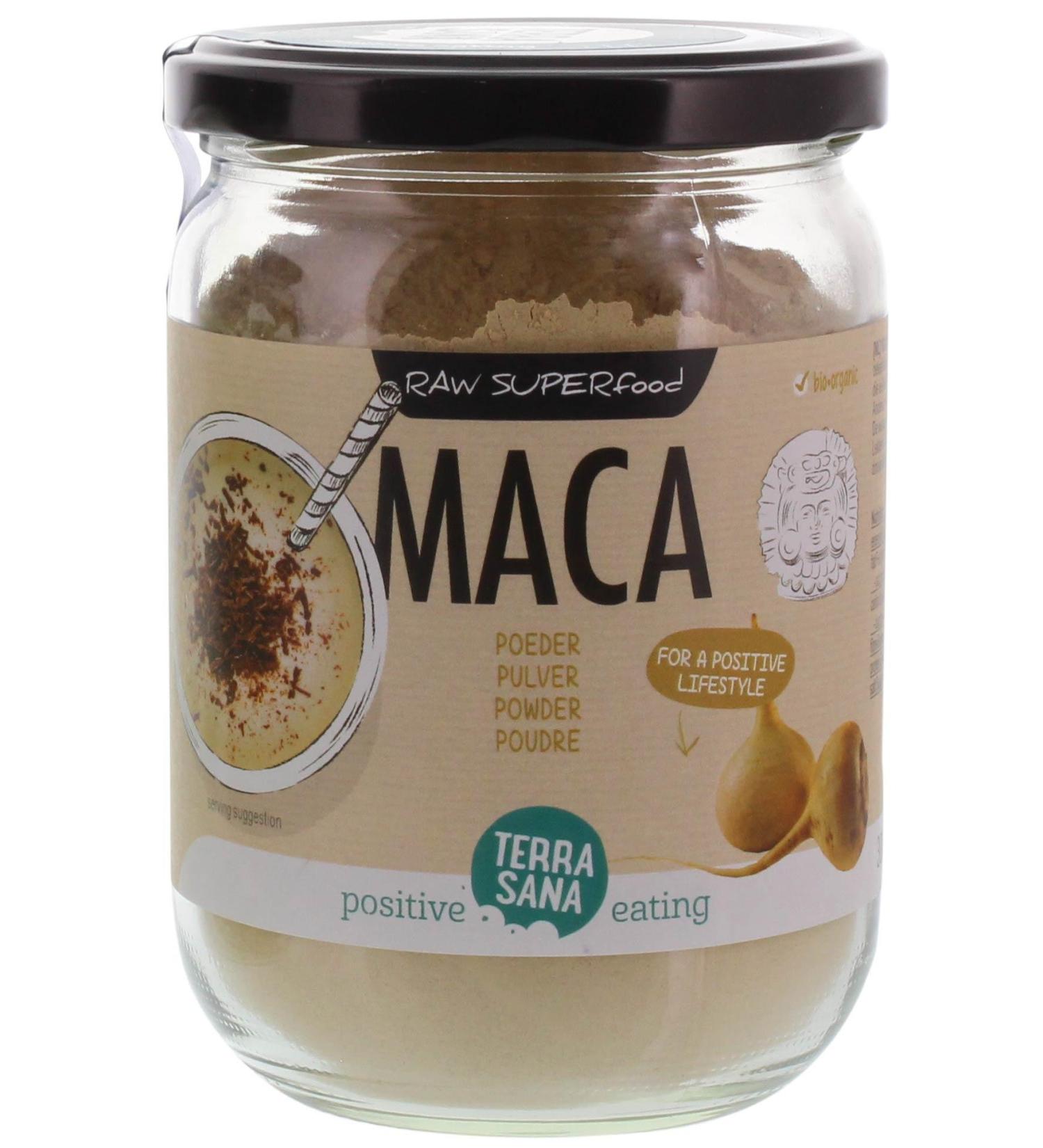 Terrasana Raw Maca High Energy Powder in Glass - 300g