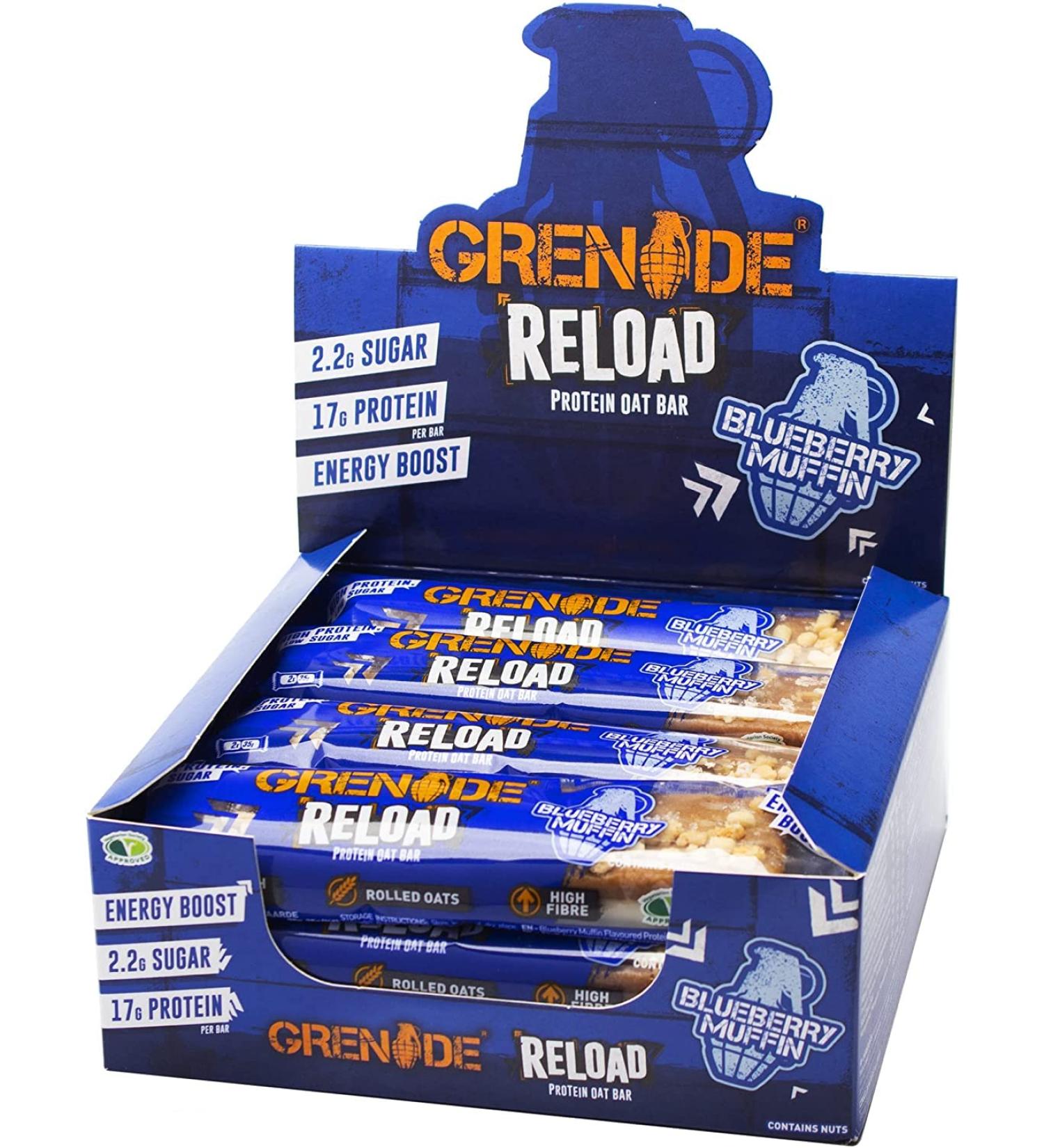 GRENADE PROTEIN OAT BAR Blueberry Muffin - Buy Online on GoSupps.com