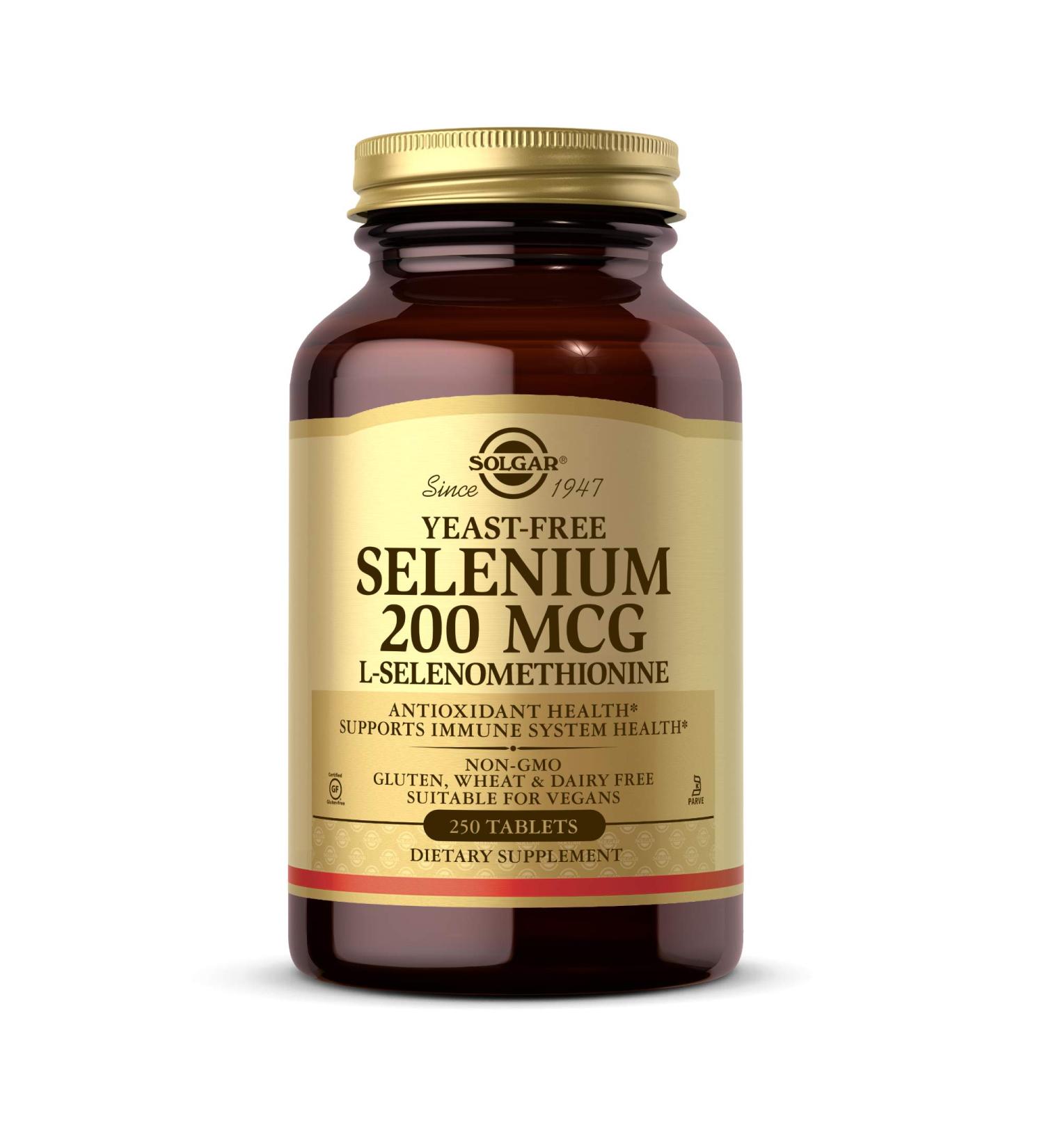 Buy Solgar Selenium Yeast-Free 200mcg - 250 Tablets for Immune Support | High-Quality Supplements - Buy Online on GoSupps.com