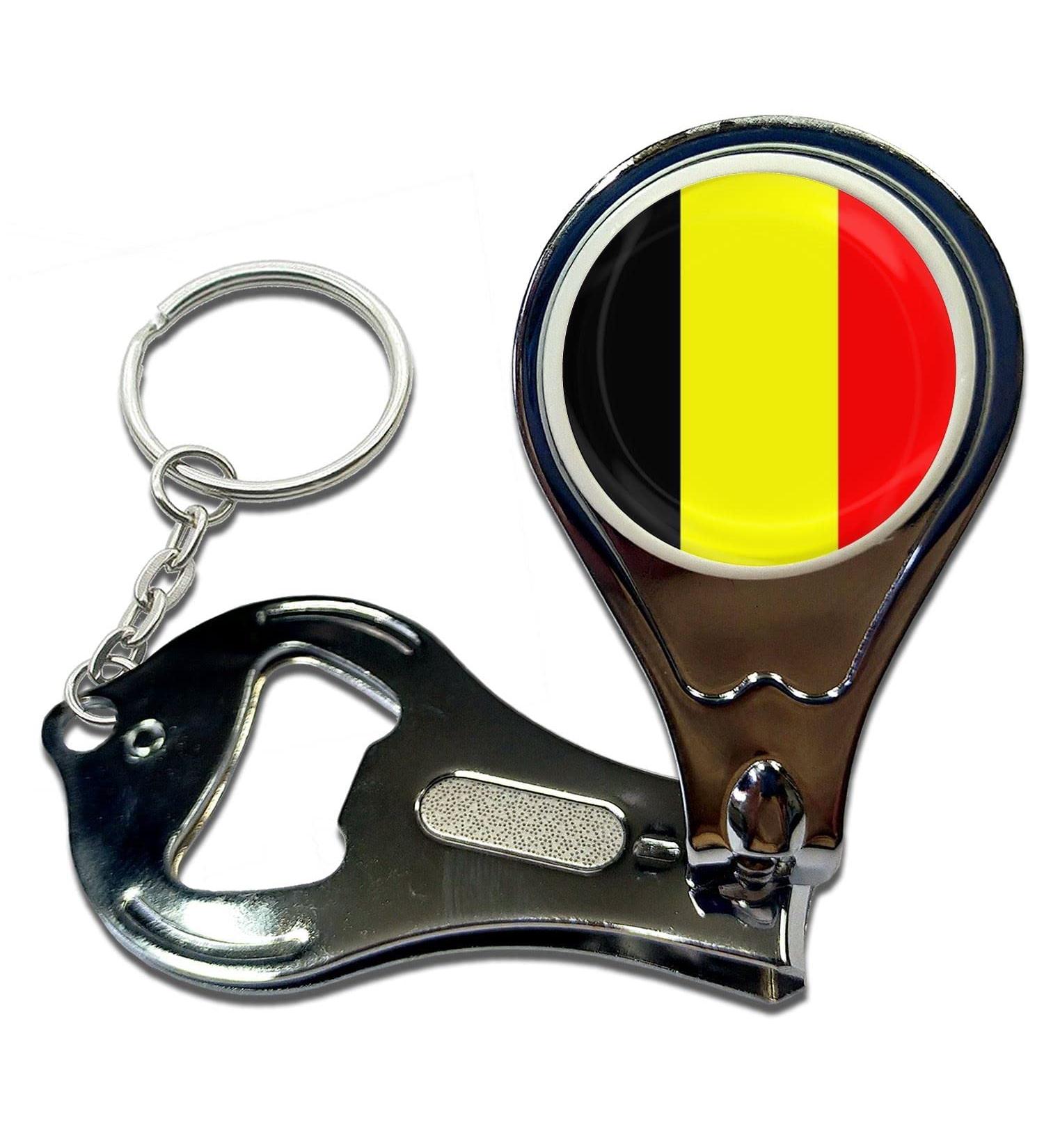 BadgeBeast.co.uk Belgium Flag - Key Ring Bottle Opener and Nail Clipper - Buy Online on GoSupps.com