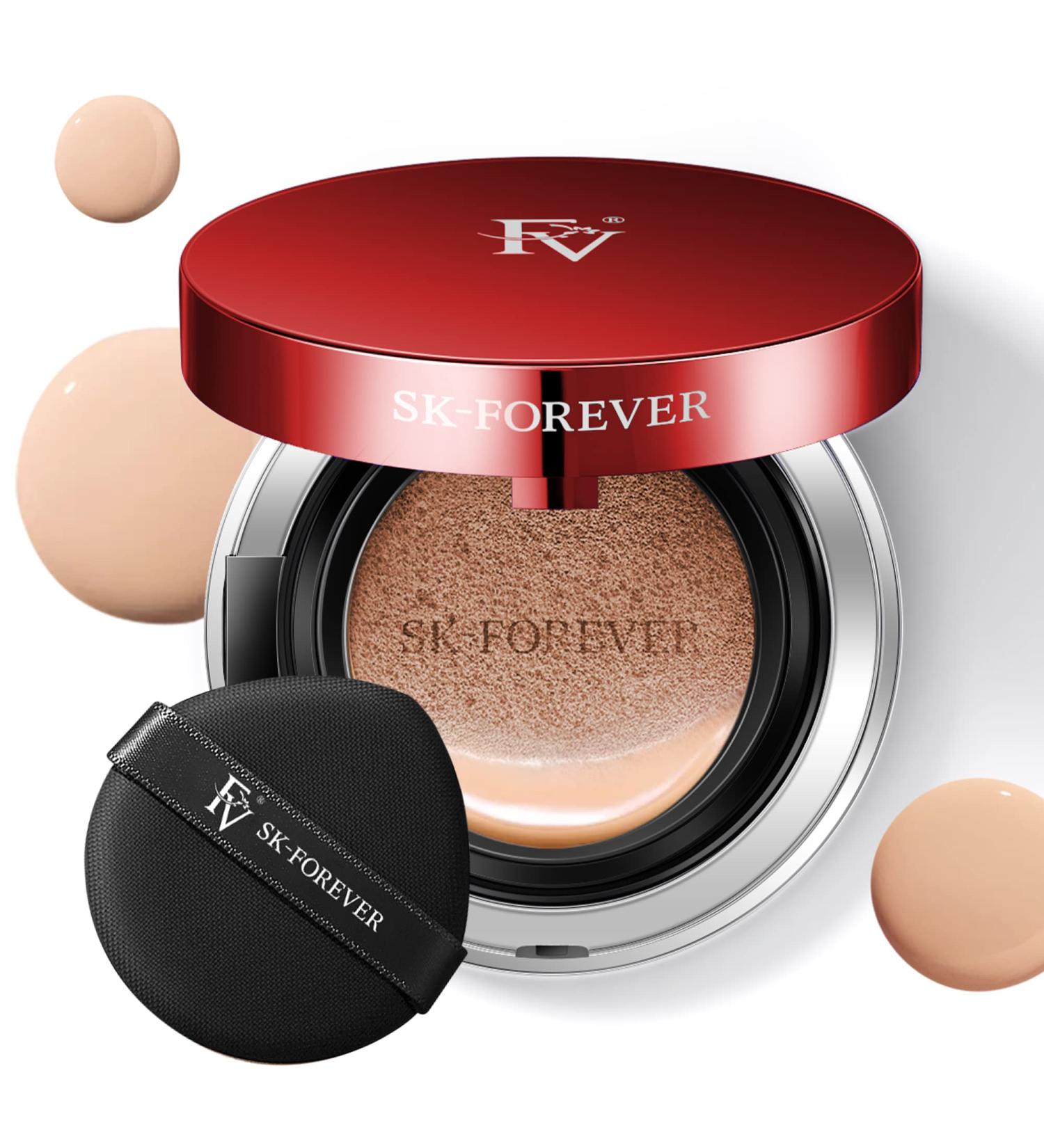 FV Beauty Make-up Cushion Foundation: Oil Control, Full Coverage, Lightweight BB Cream for Oily Skin - 0.5 Oz (15ml) - Buy Online on GoSupps.com