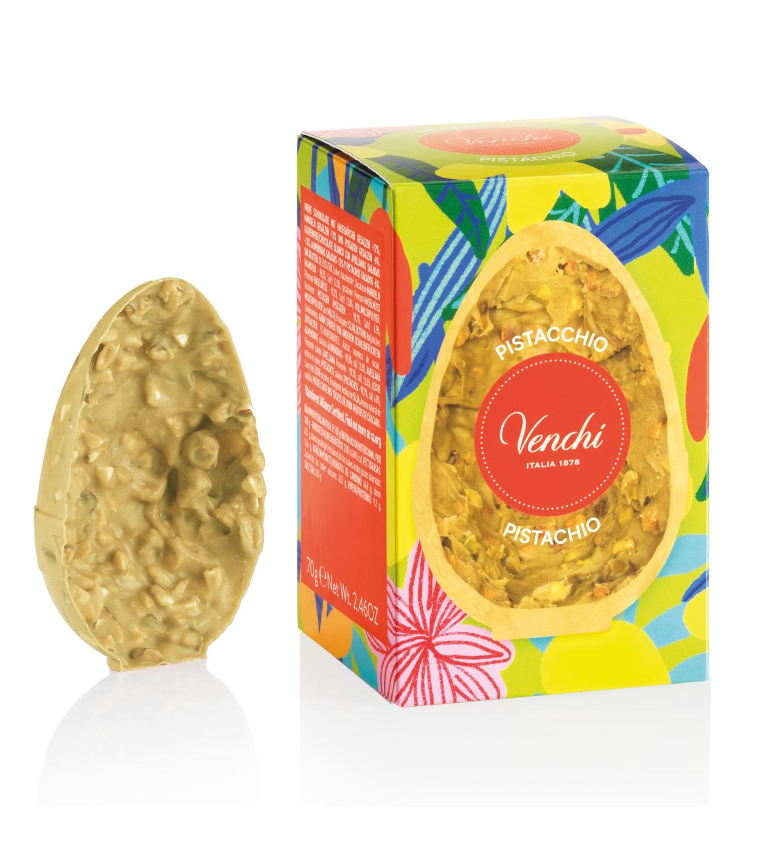 Venchi - uf Mignon au Chocolat la Pistache Sal e 70 Gr avec de gros clats de Pistaches Torr fi es Sans Gluten Collection de P ques Venchi Id e Cadeau - Buy Online on GoSupps.com
