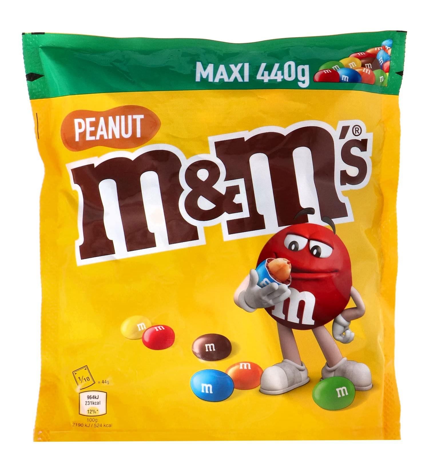 M&M's M & M Peanut Candy | M&M's | Peanut Maxi | Poids total 440 g
