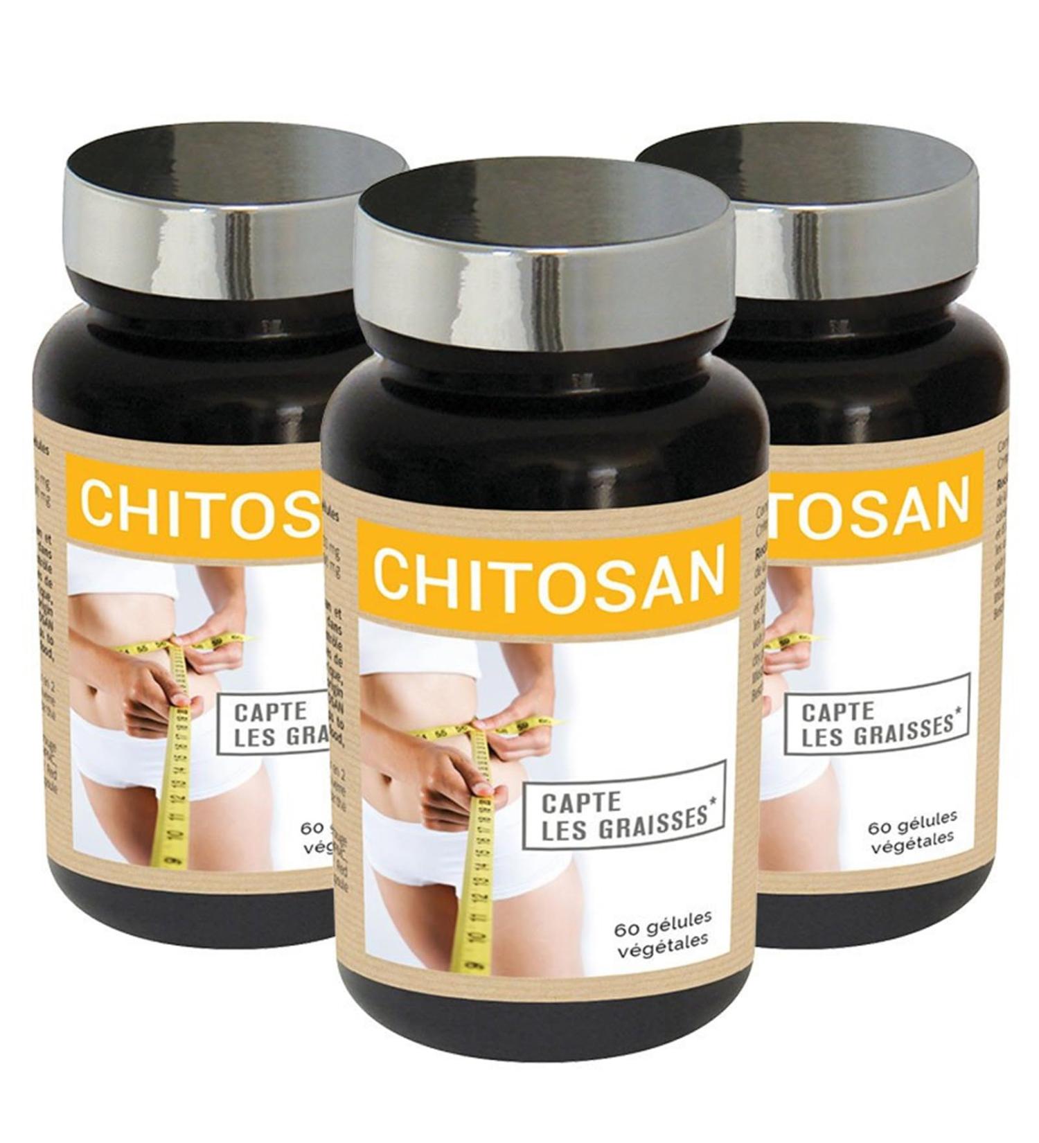 NUTRIEXPERT - CHITOSAN - Absorbs Sugars and Fats - Reduces Appetite - Promotes Slimming - Vegetable Capsules - Pack of 3 Products - Buy Online on GoSupps.com