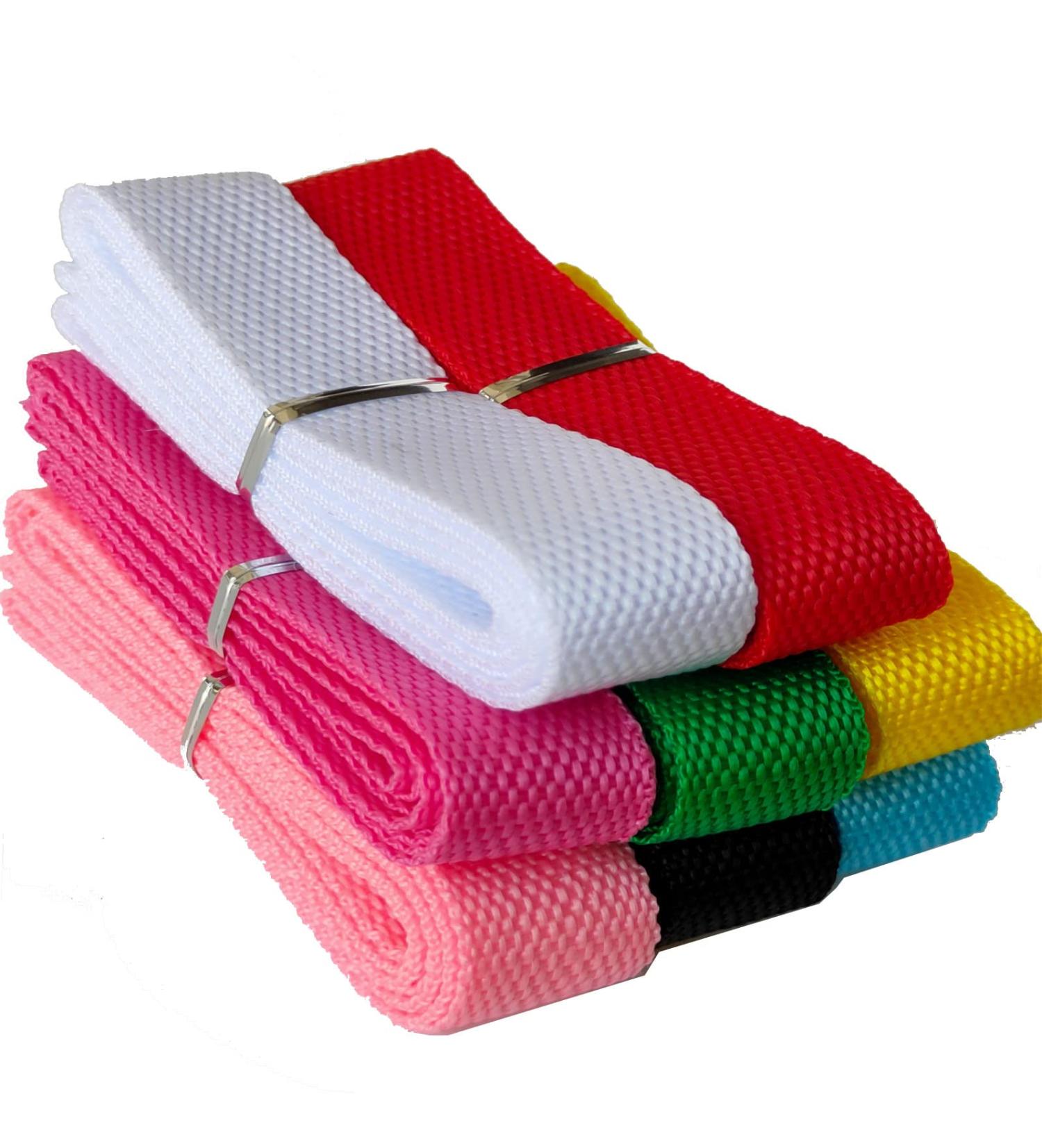 VIAILI Polypropylene Webbing Strap 1 Inch Assorted Colors - 16 Yards for Crafts, DIY, Yoga, Bags, Backpacks, Belts, Pet Leashes - Durable Lawn Chair Replacement Webbing - Buy Online on GoSupps.com