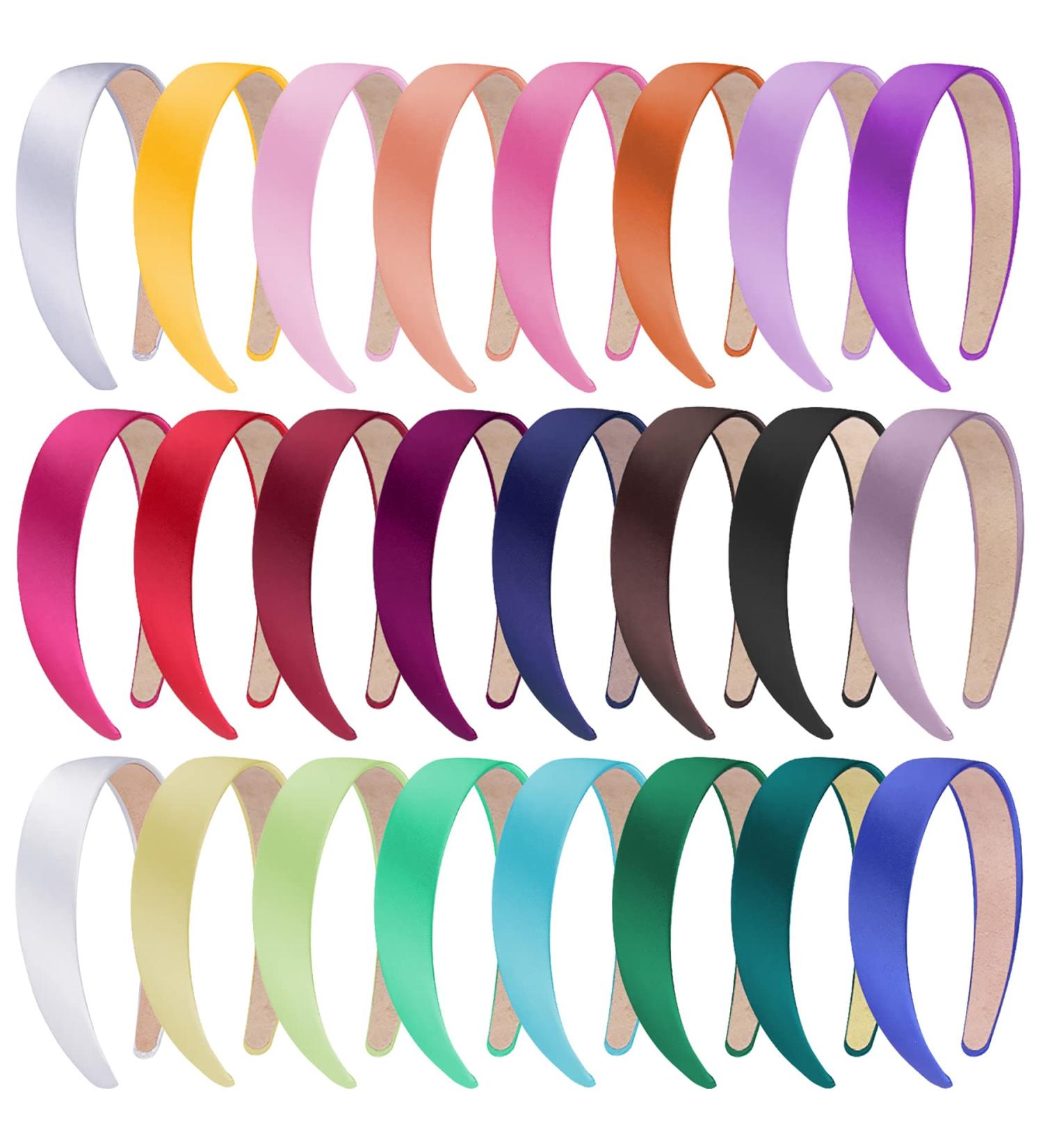 Buy Siquk 24-Piece Satin Hair Ties for Women - Multi-Color Forehead Ligaments for Every Style - Buy Online on GoSupps.com
