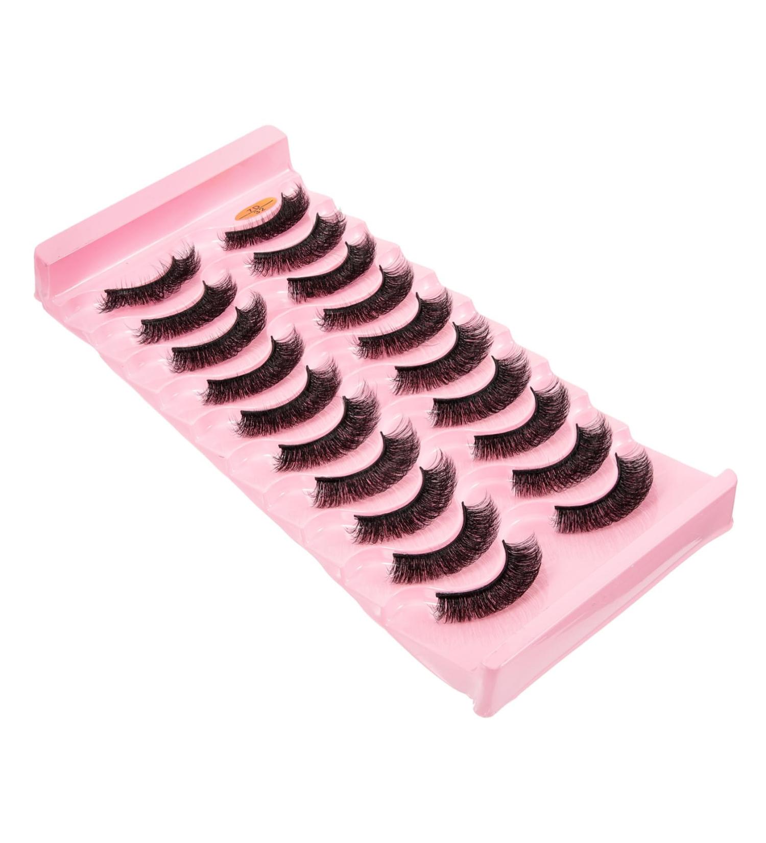 FRCOLOR 10 Pairs Fake Eyelashes European and American Russia 7d Fiber - Buy Online on GoSupps.com