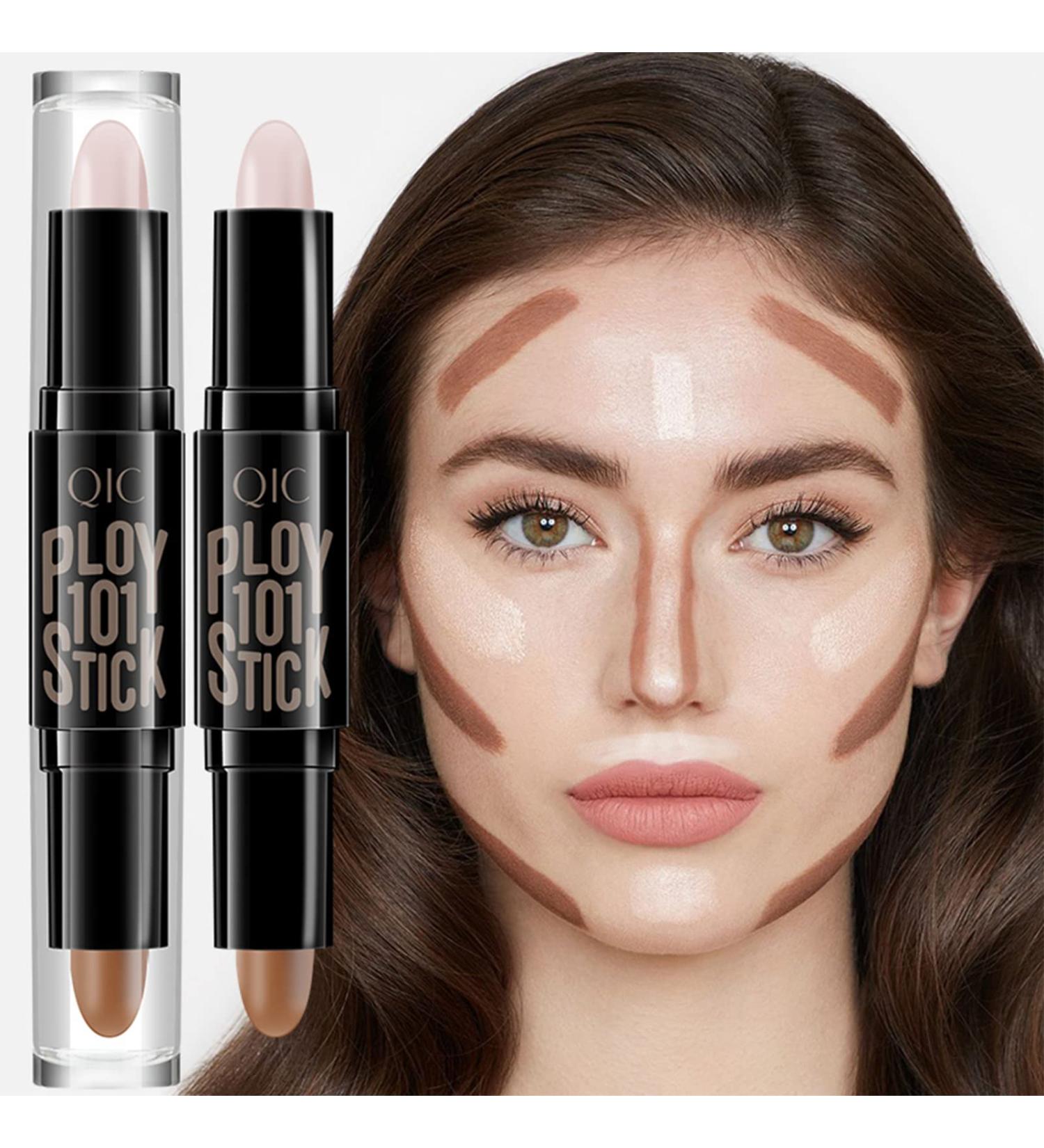 2-in-1 Highlight Contour Stick | Cruelty-Free Makeup | Face Concealer Contouring Stick (01) - Buy Online on GoSupps.com