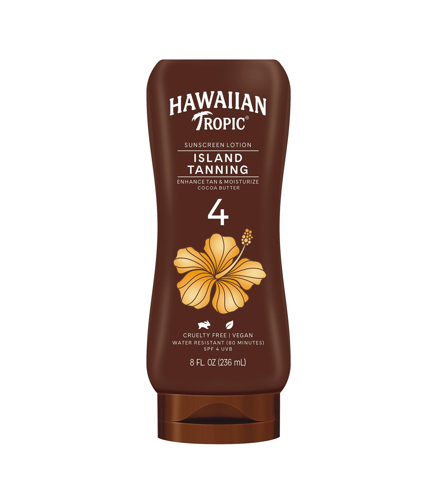 Hawaiian Tropic Dark Tanning Sunscreen Lotion Cocoa Butter SPF 4 - 8oz - Buy Online on GoSupps.com