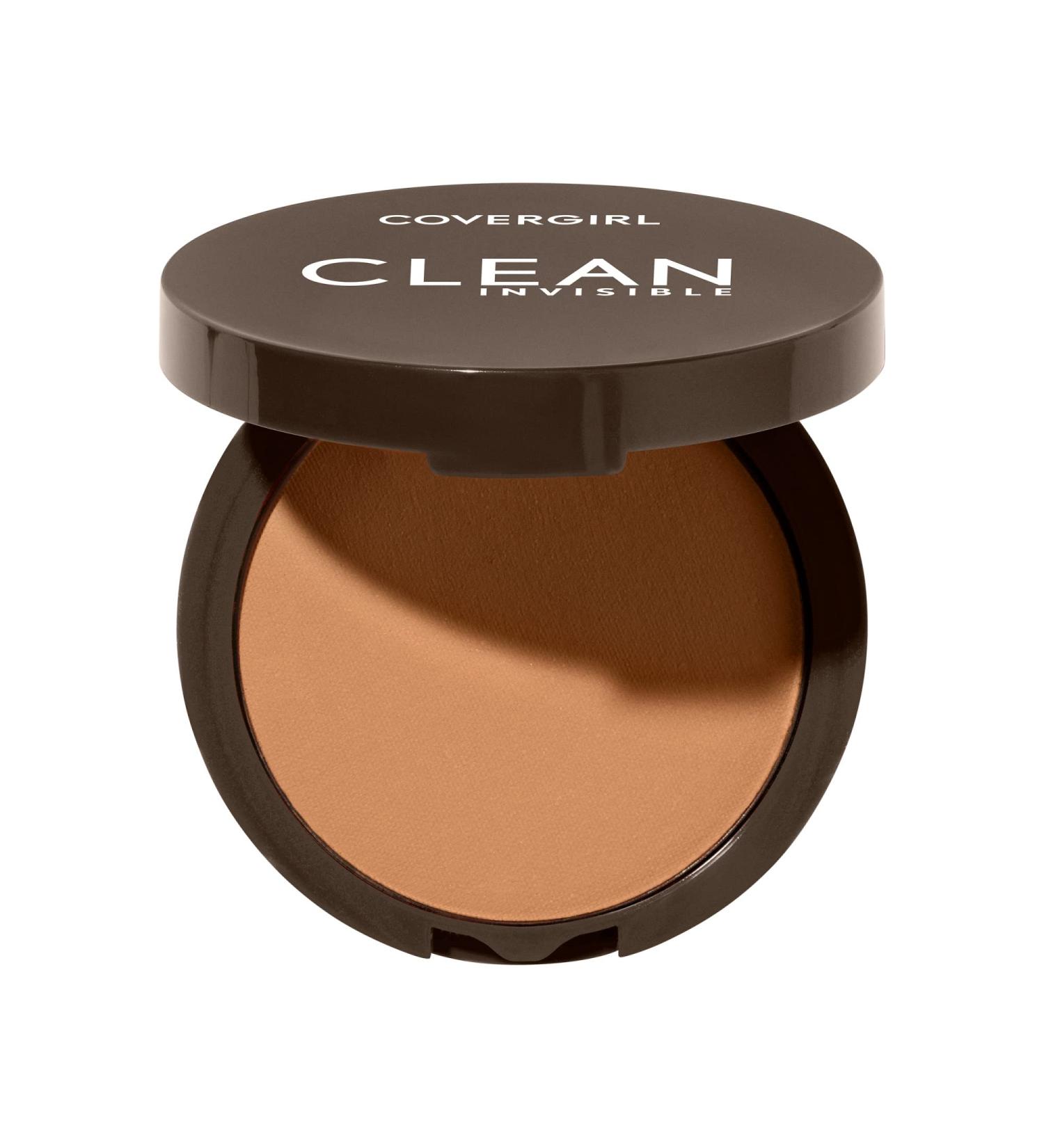 Covergirl Clean Invisible Pressed Powder - Lightweight Vegan Formula in Warm Nude 158 - 0.38oz - Buy Online on GoSupps.com
