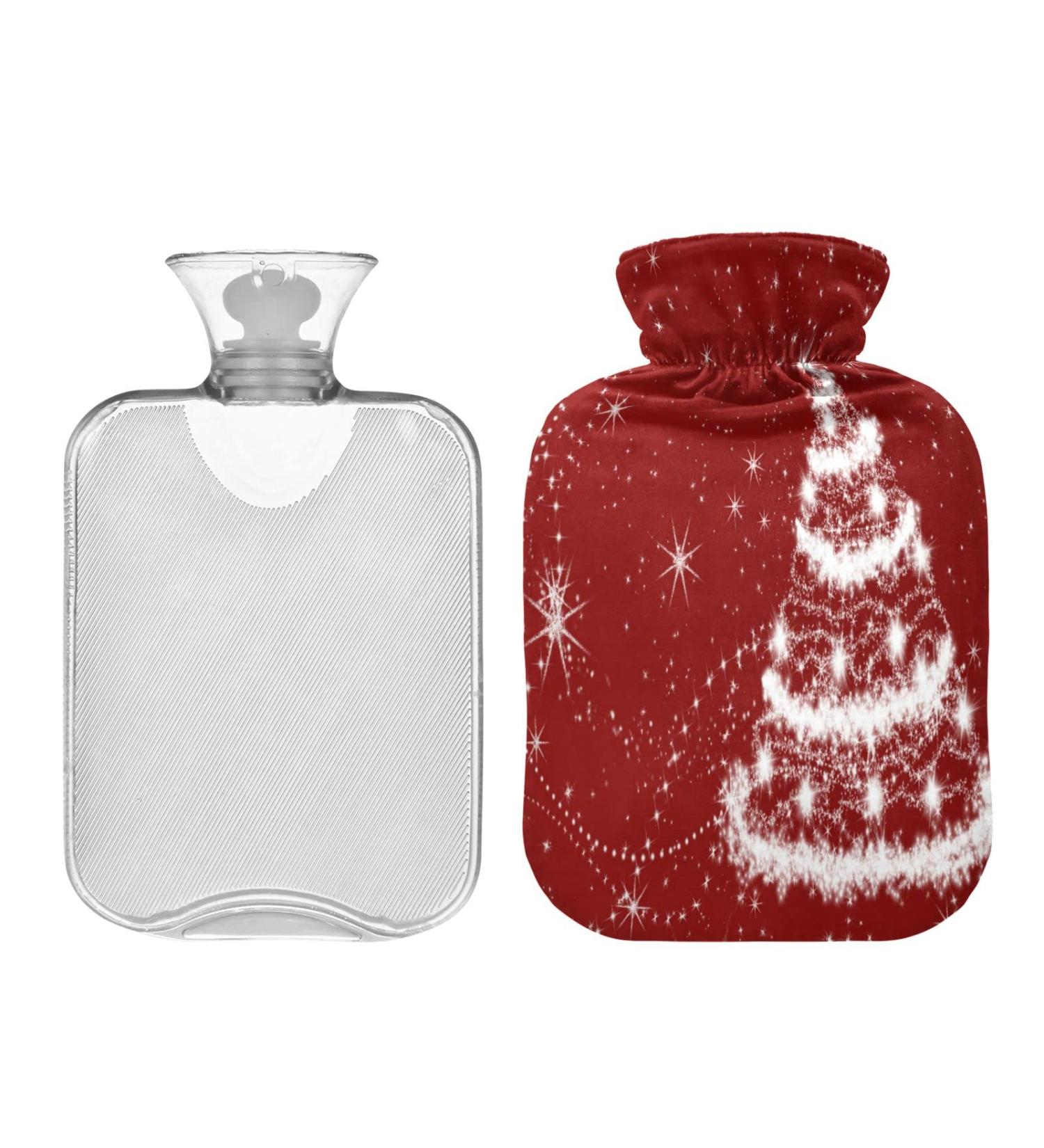 Buy KCLDECI 2L Hot Water Bottle with Christmas Tree Cover - Foot Warmer for Pain Relief & Heats Therapy | Best Hot Water Bag for Cramps - Buy Online on GoSupps.com