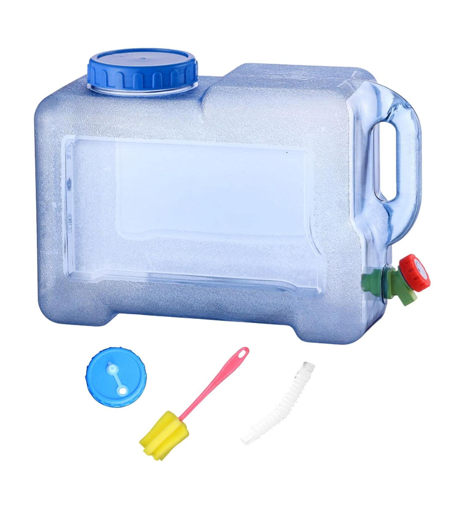 B Baosity 8L Portable Water Container with Spigot and Hole Lid - Ideal for Camping, Hiking, Cooking, and Bathing - Buy Online on GoSupps.com