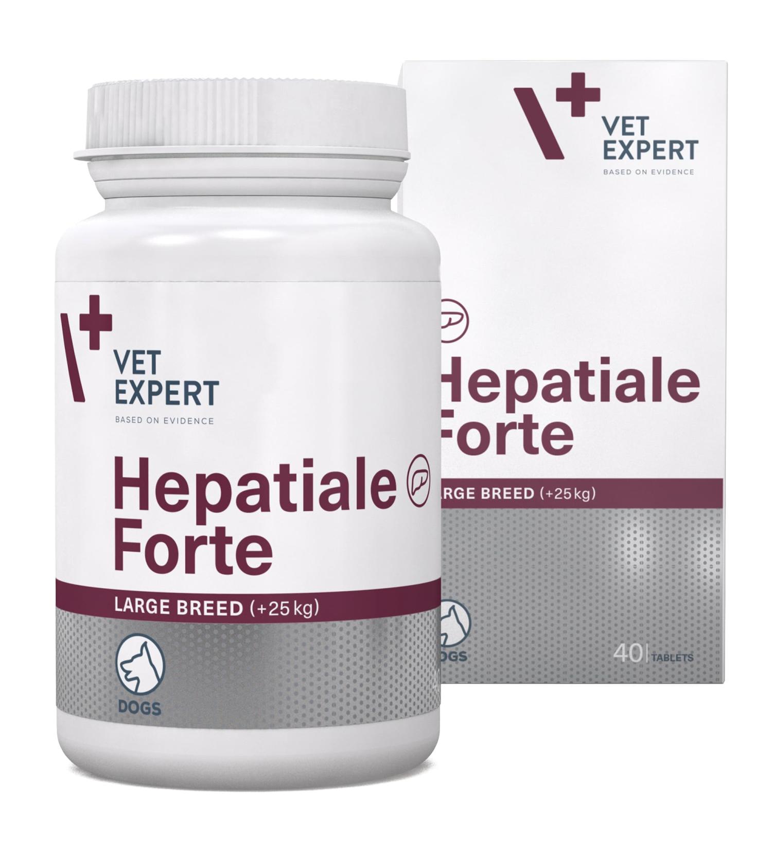 VetExpert Hepatiale Forte Food supplement for large dog breeds 40 tablets - Buy Online on GoSupps.com