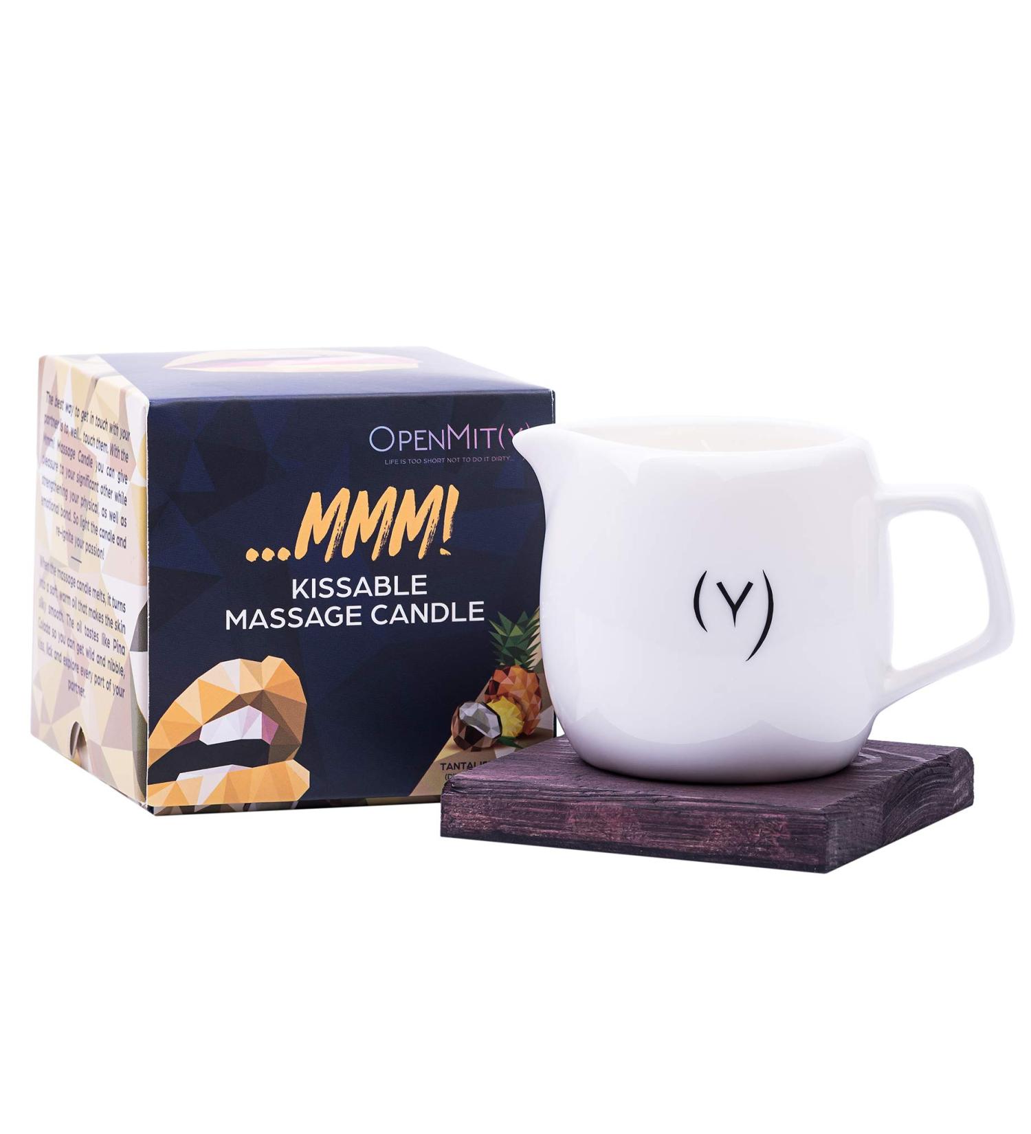 Kissable Unscented Massage Oil Candle - Sensual & Romantic Melting Candles for Relaxing Massages | International Shipping Available - Buy Online on GoSupps.com