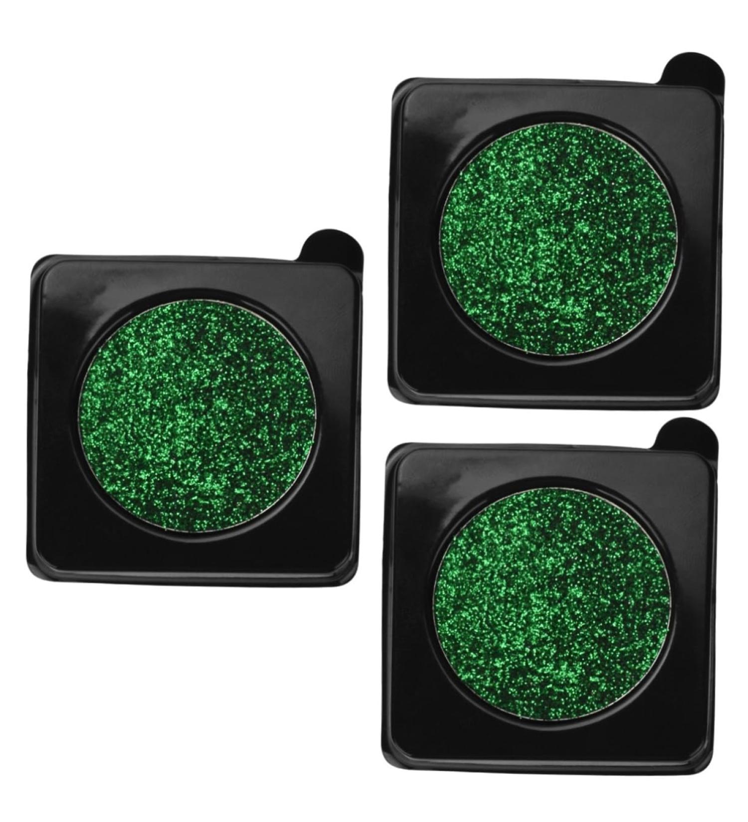 Beavorty Eyeshadow Stickers 3pcs Glitter Eyeshadow Palette green eye shadow makeup palettes green face glitter Miss set shine - Buy Online on GoSupps.com