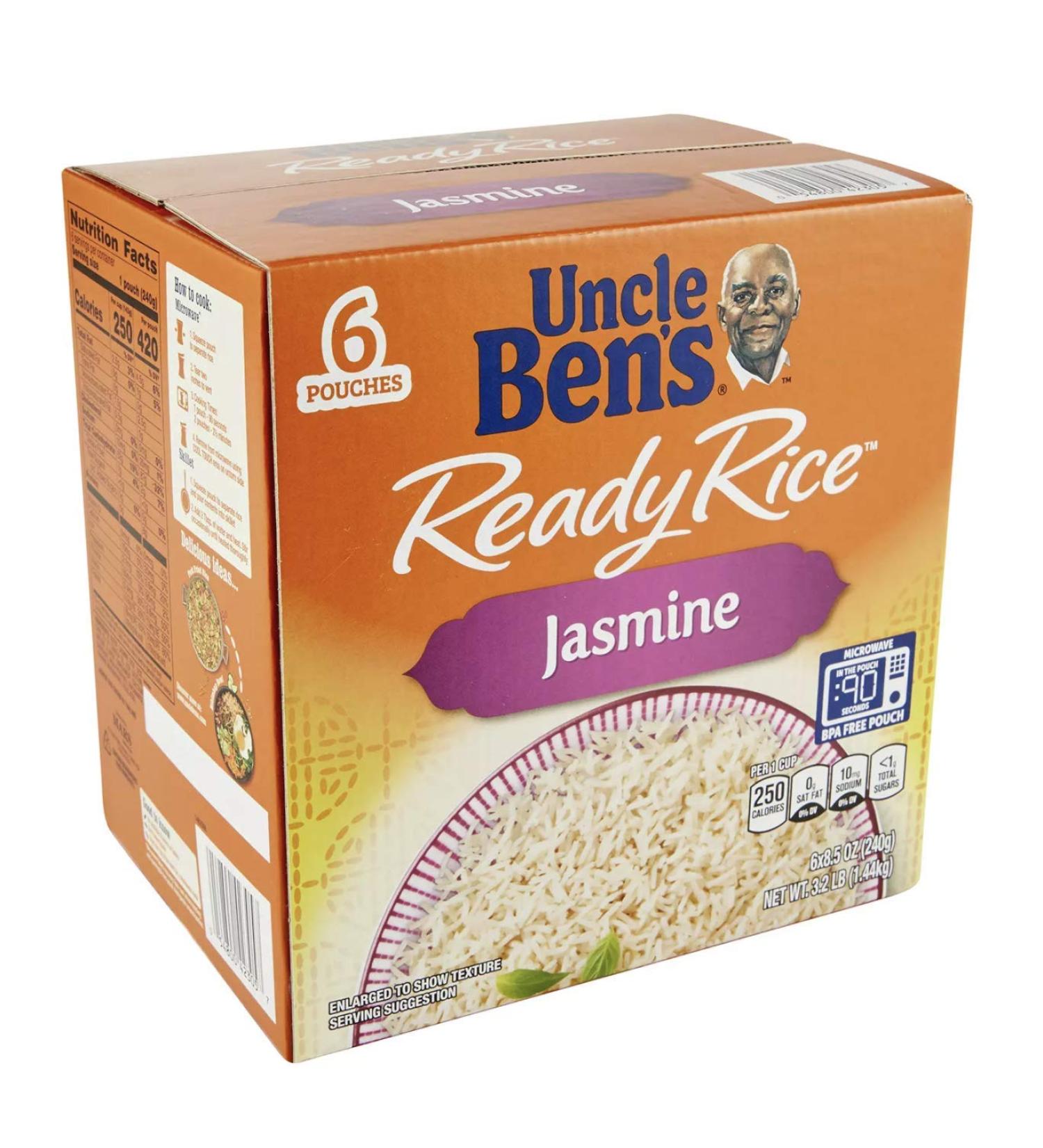 UNCLE BENS Jasmine Ready Rice 6 Pouches 8.5 oz - Pack of 1 | 51 oz Total Weight - Buy Online on GoSupps.com