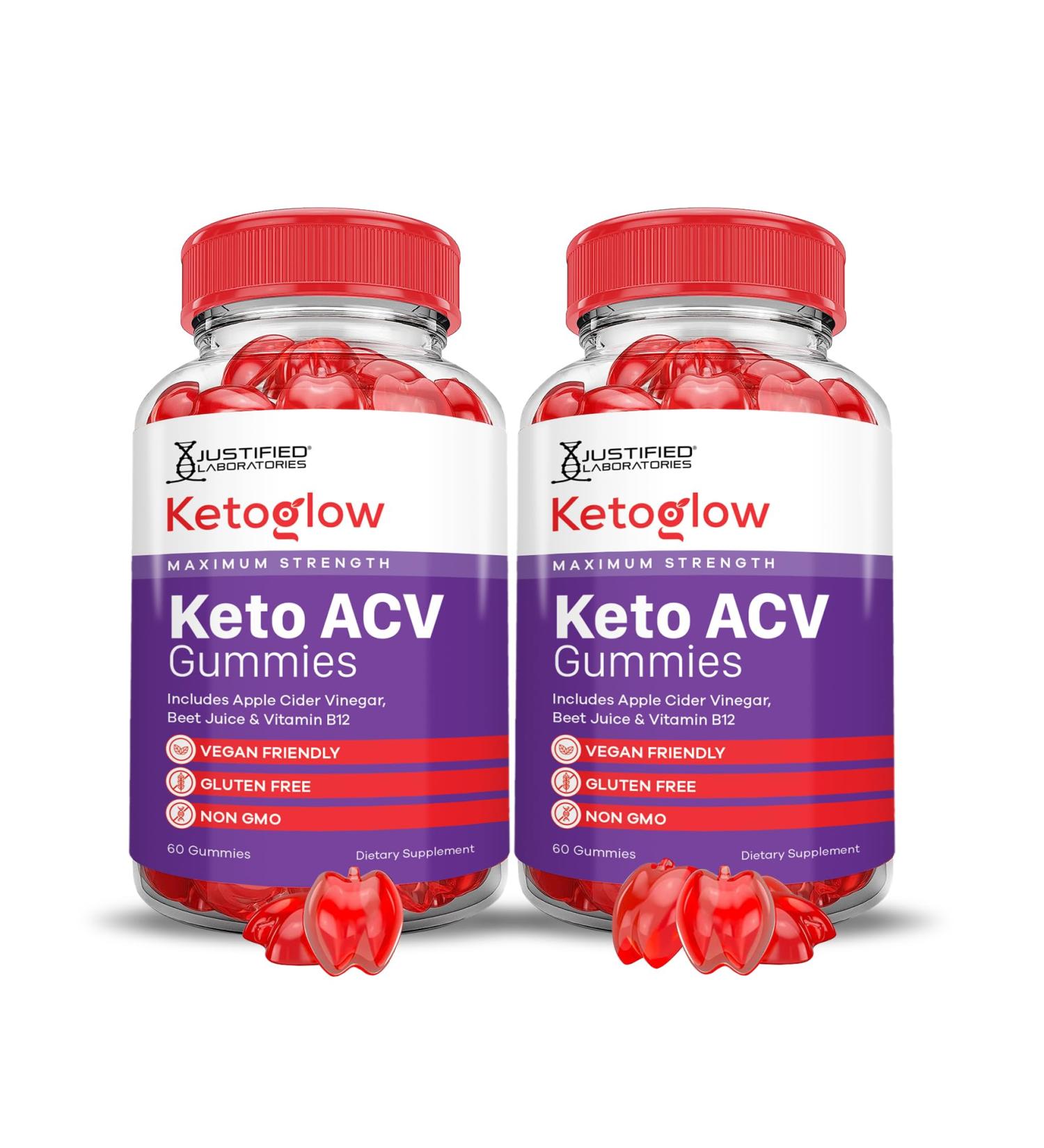 (2 Pack) Keto Glow Keto ACV Gummies Advanced Formula 1000MG Ketoglow Keto Gummies Apple Cider Vinegar Formulated with Pomegranate Beet Juice Powder B12 Vegan Non GMO 120 Gummys 60 Count (Pack of 2) - Buy Online on GoSupps.com