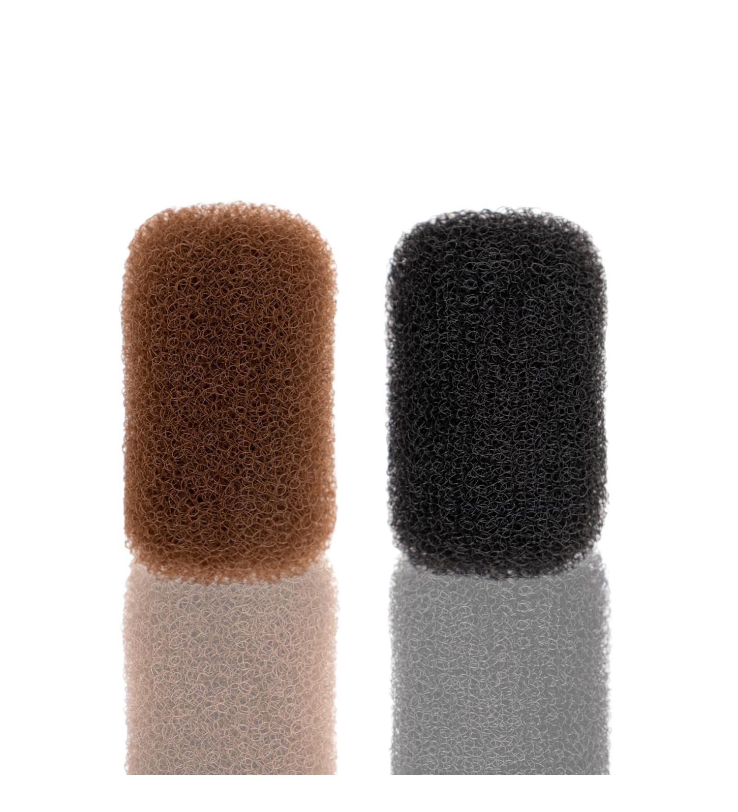2Pcs Charming Hair Pads for Beehive Hair Styles - Black and Brown - Buy Online on GoSupps.com