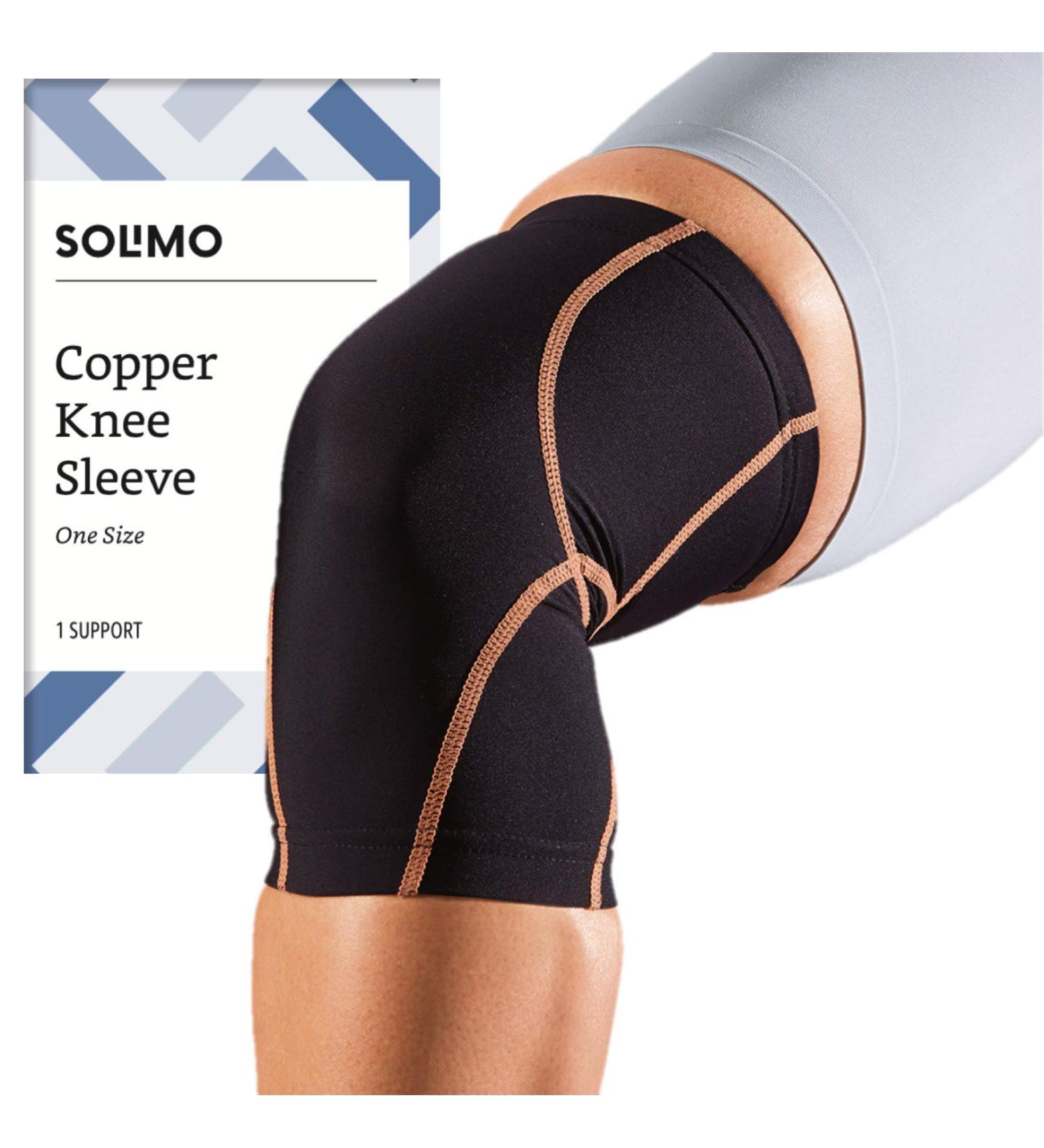 Solimo Copper Knee Sleeve - Support and Compression, One Size - Buy Online on GoSupps.com