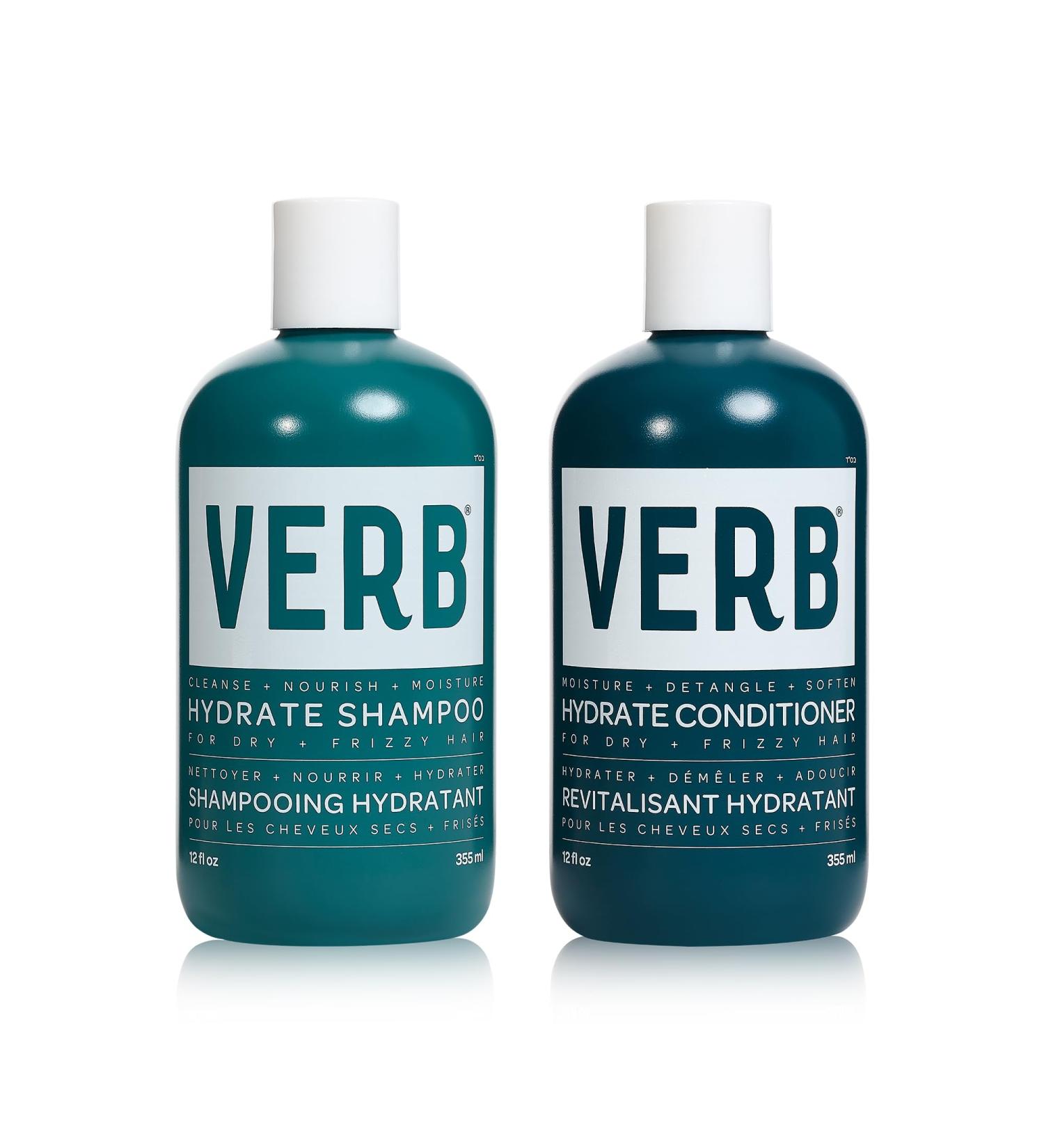 Verb Hydrate Shampoo + Hydrate Conditioner Duo - 12 oz / 355 ml (2 count) - Buy Online on GoSupps.com
