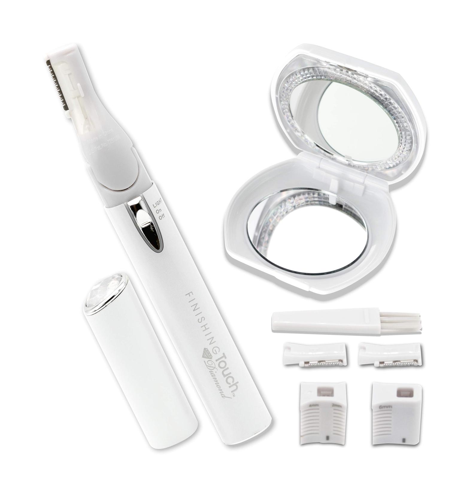 Finishing Touch Diamond Hair Remover with Light-Up Deluxe Mirror - E-Commerce Packaging - Buy Online on GoSupps.com