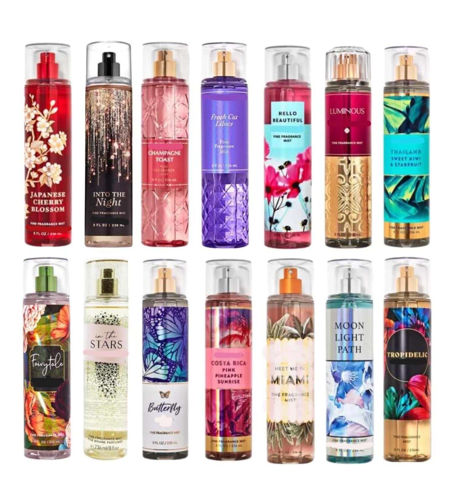 3 Pack Random Miscellaneous Assorted Fine Fragrance Mist 8 oz each (24 oz total)