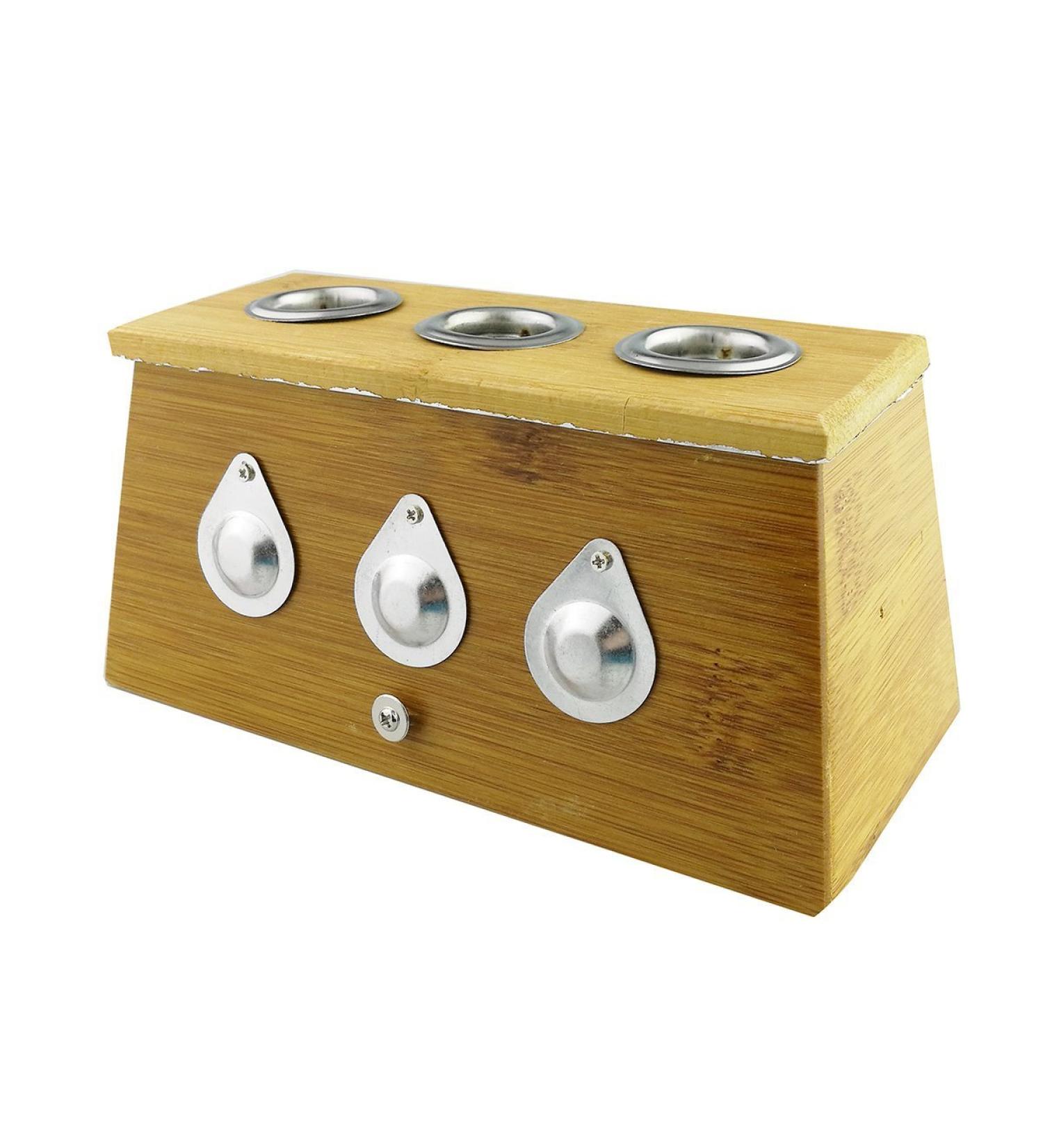 Winterworm Bamboo Healing Box | Medical Moxa Moxibustion Therapy - Three Hole | International Shipping Available - Buy Online on GoSupps.com