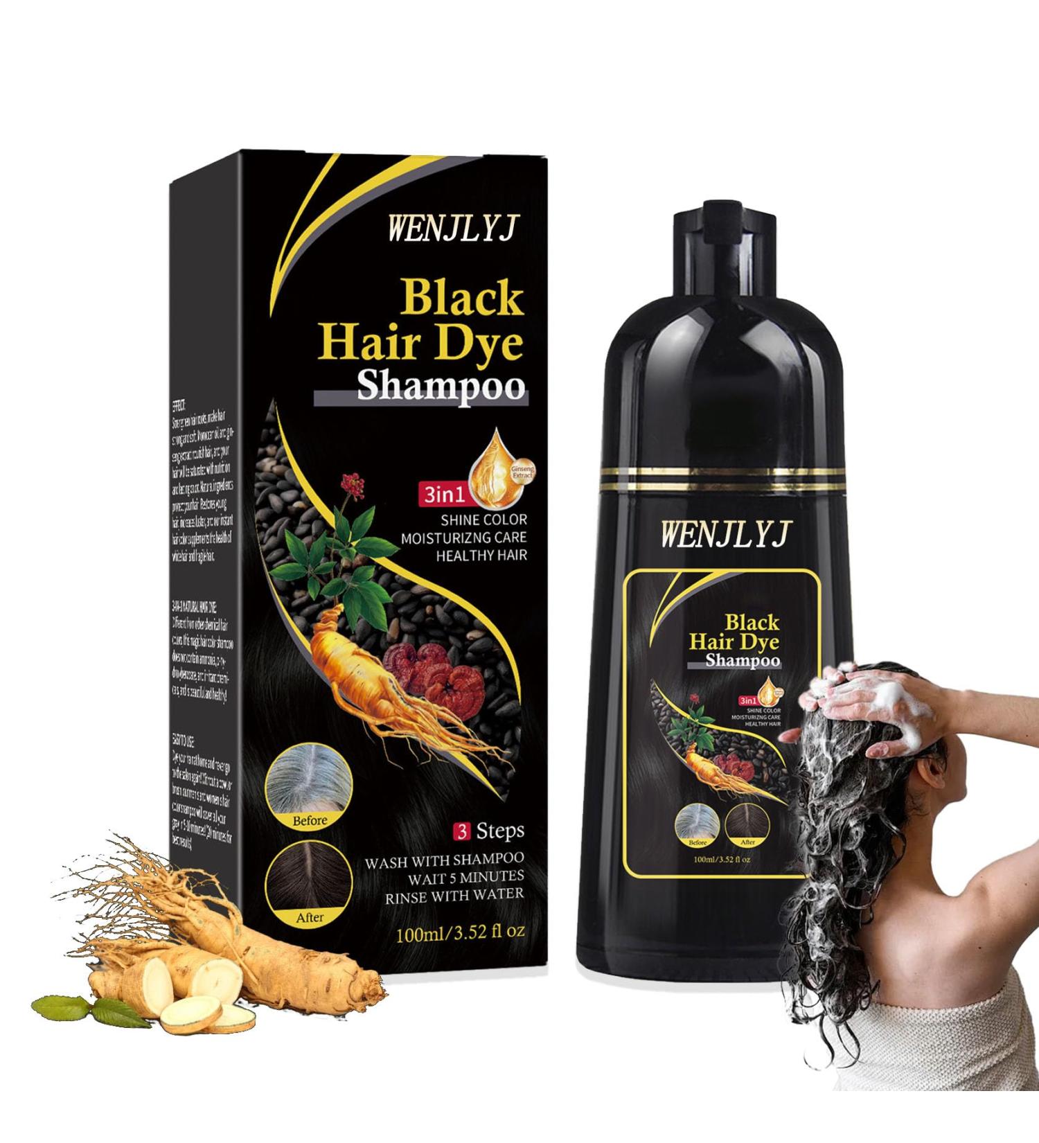Buy Black Hair Dye Shampoo | Long Lasting Hair Color Shampoo for Men & Women - Shop Now - Buy Online on GoSupps.com
