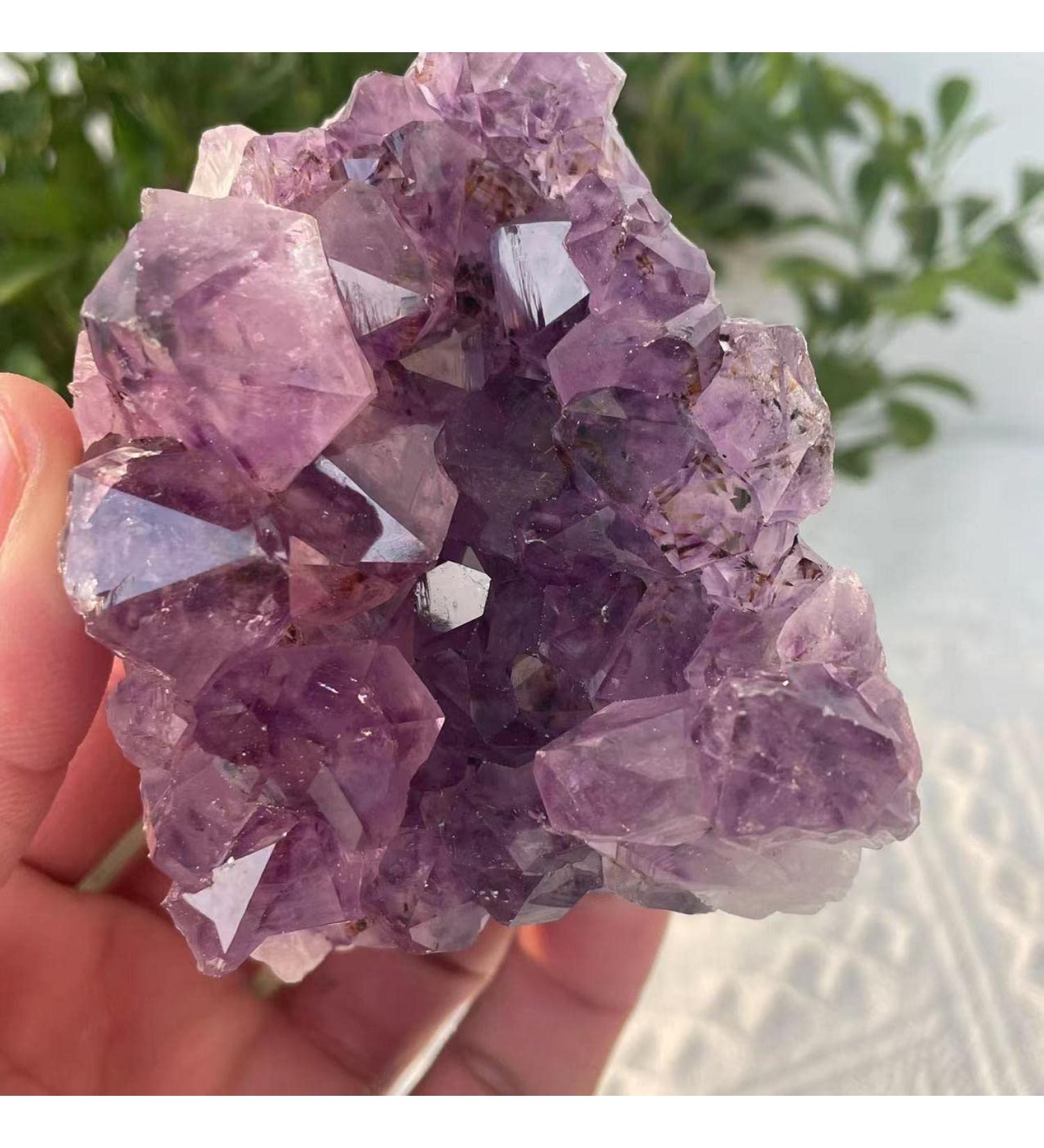 Choice of Gifts 40-120g Natural Dream Amethyst Quartz Crystal Cluster Vibration Stone (Size : 40-60g) - Buy Online on GoSupps.com