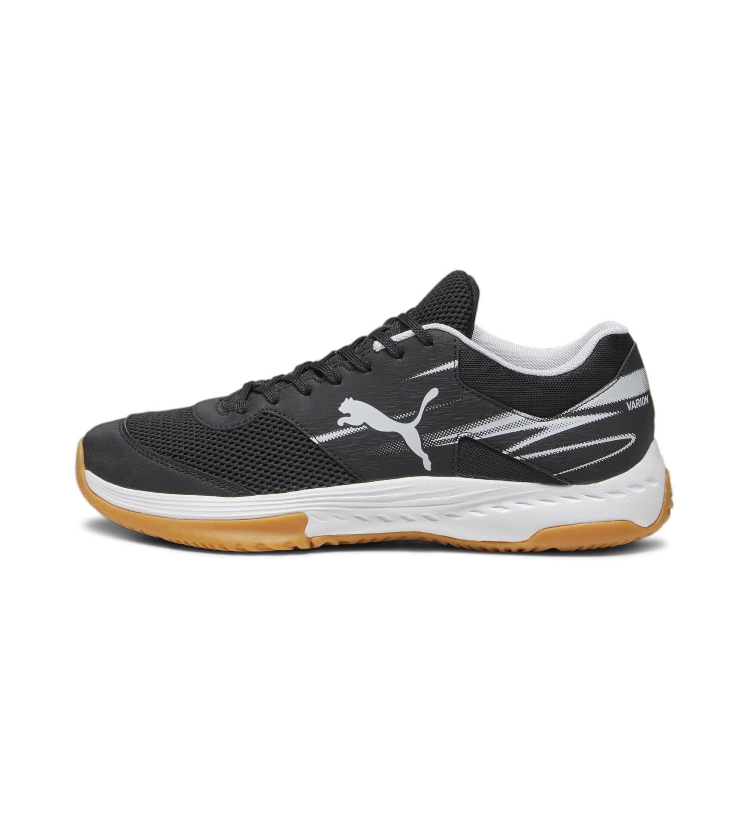 PUMA Unisex Varion II Indoor Court Shoe 42 EU - Black Gray & Yellow Blaze | International Shipping Available - Buy Online on GoSupps.com