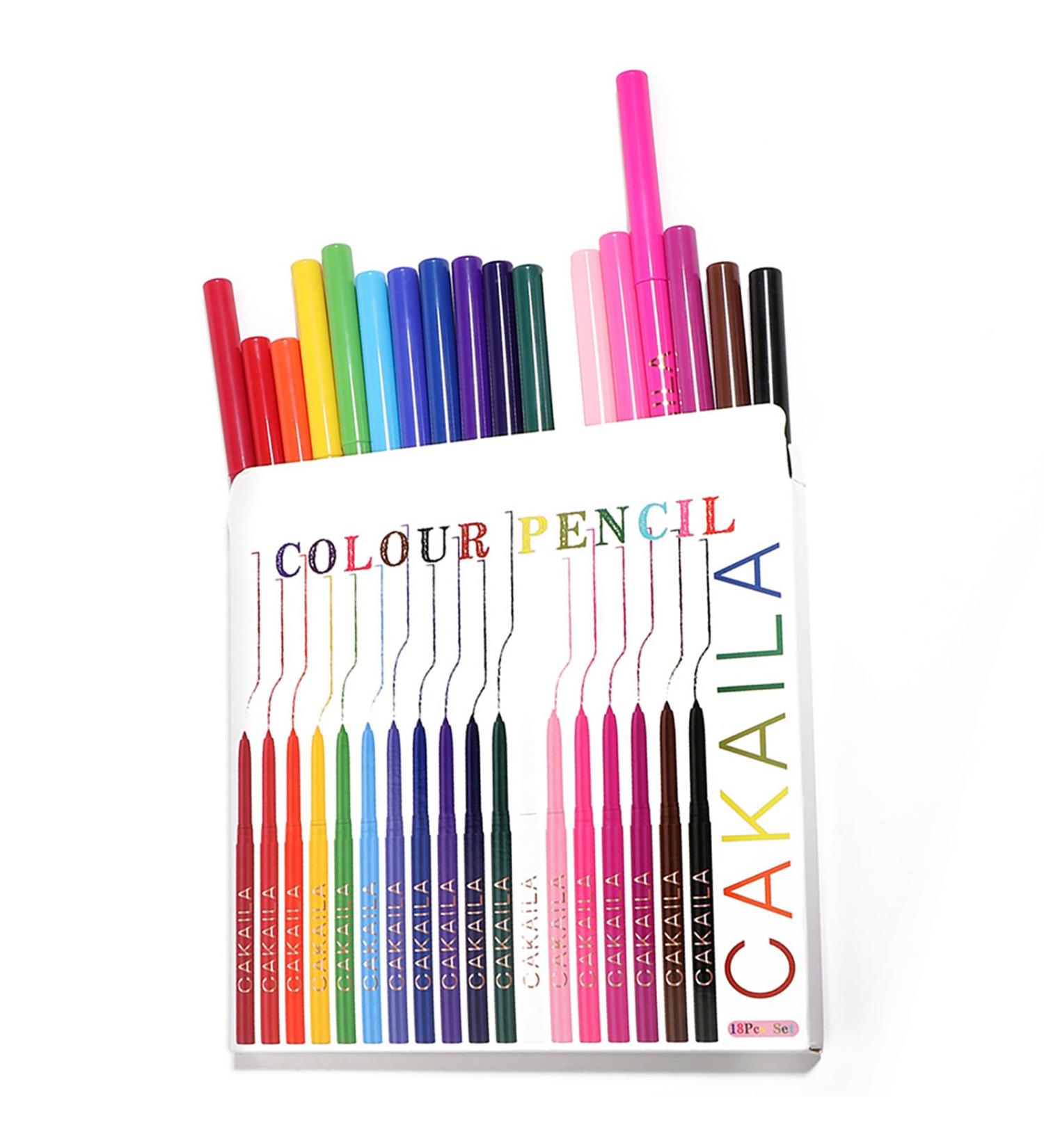 18 Colors Liquid Eyeliner Pencil High-pigment Rainbow Eyeliner Pen Waterproof Smudgeproof Quick Drying Long-Lasting Gel Eyeliner with Ultra-Fine Felt Tip Gift for Festival Christmas - Buy Online on GoSupps.com