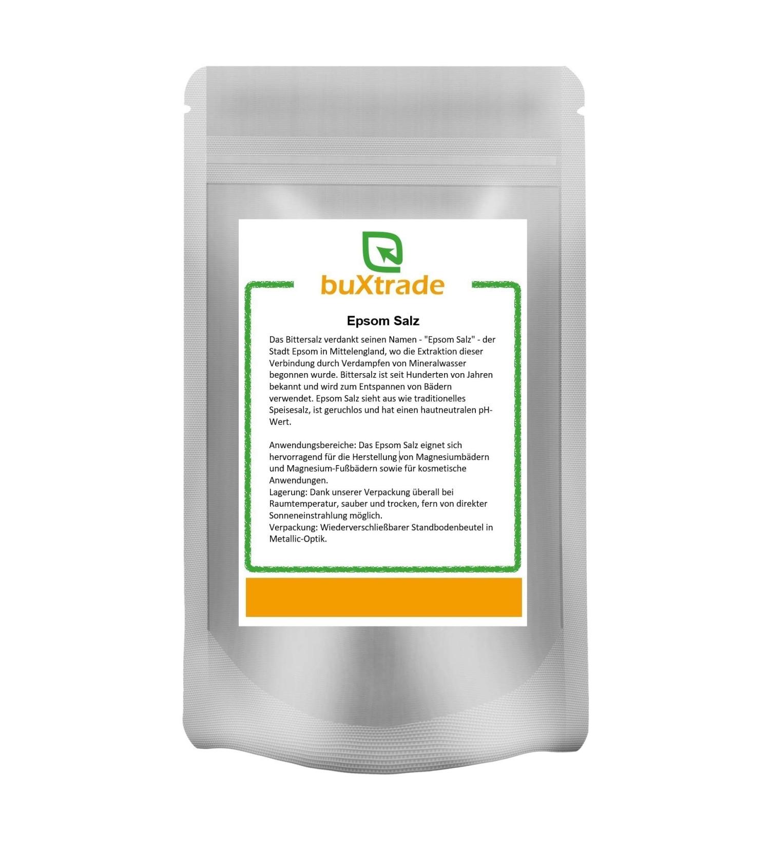 2x1 kg | Epsom salt | Epsom salts | Magnesium sulfate | Pharmaceutical quality | Buxtrade