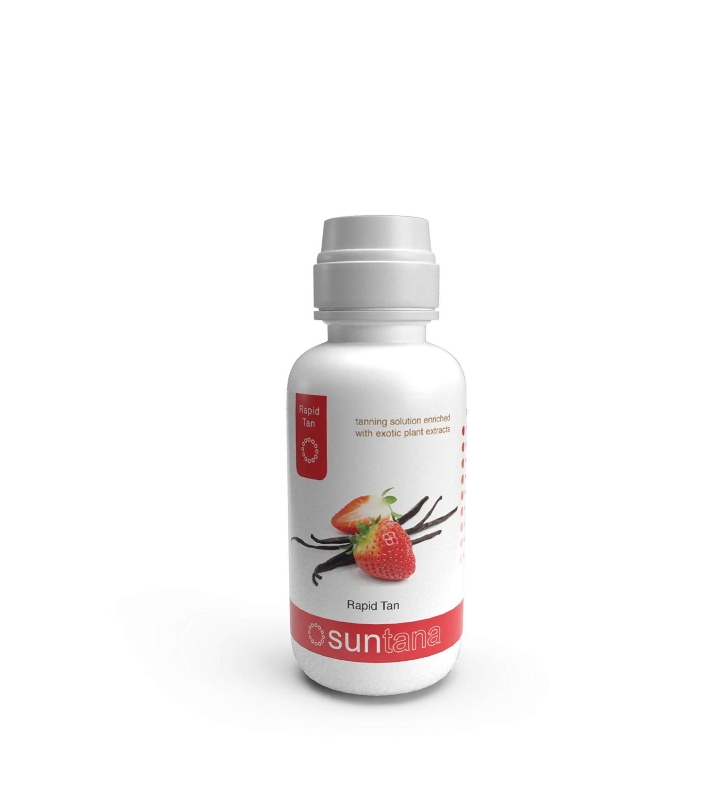 8oz Rapid Tan Solution - Strawberry & Vanilla Fragrance Premium Sunless Solution from Suntana Spray Tan