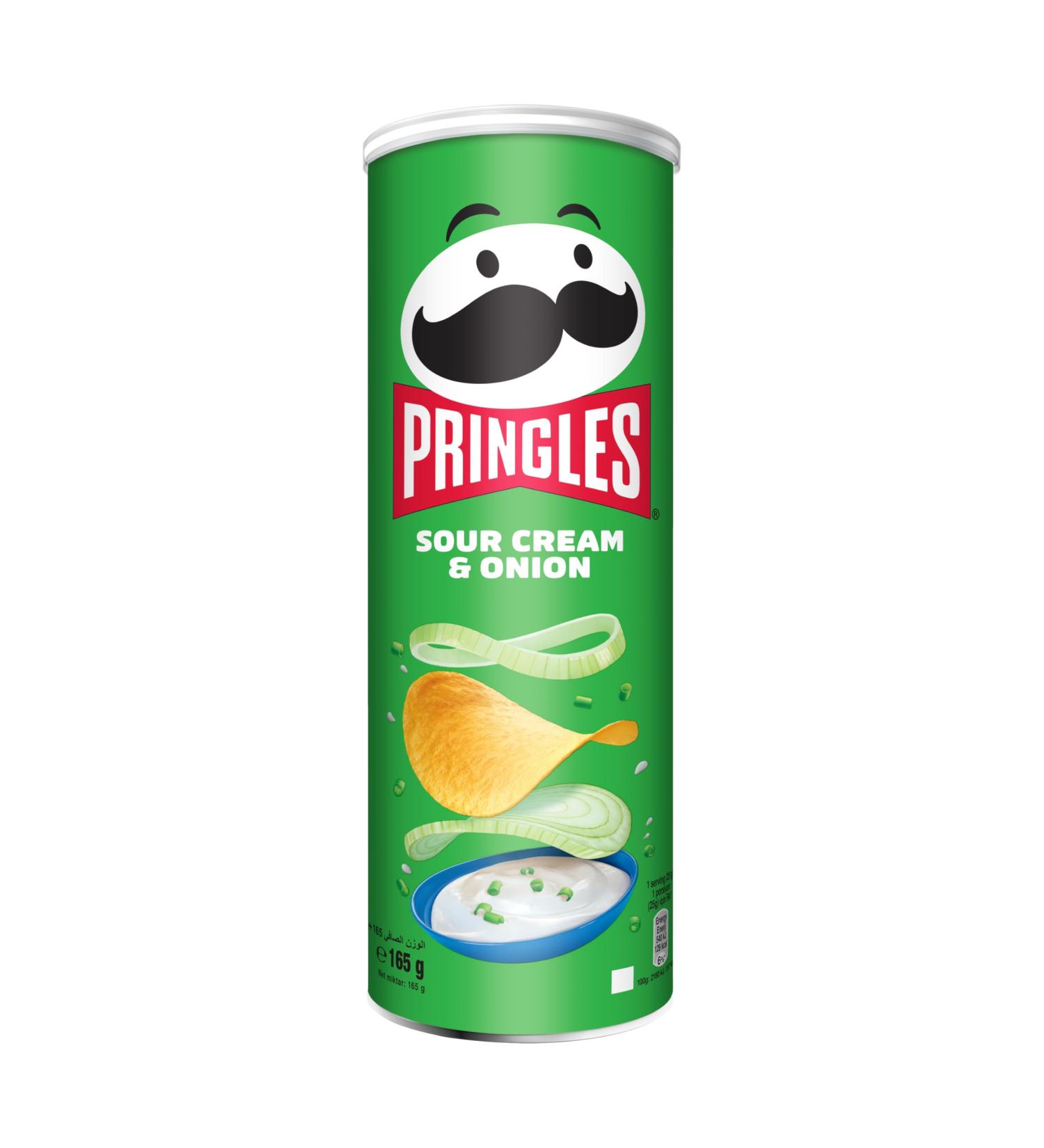 Patatas Fritas Sour Cream & Onion Pringles 165gr - Buy Online on GoSupps.com