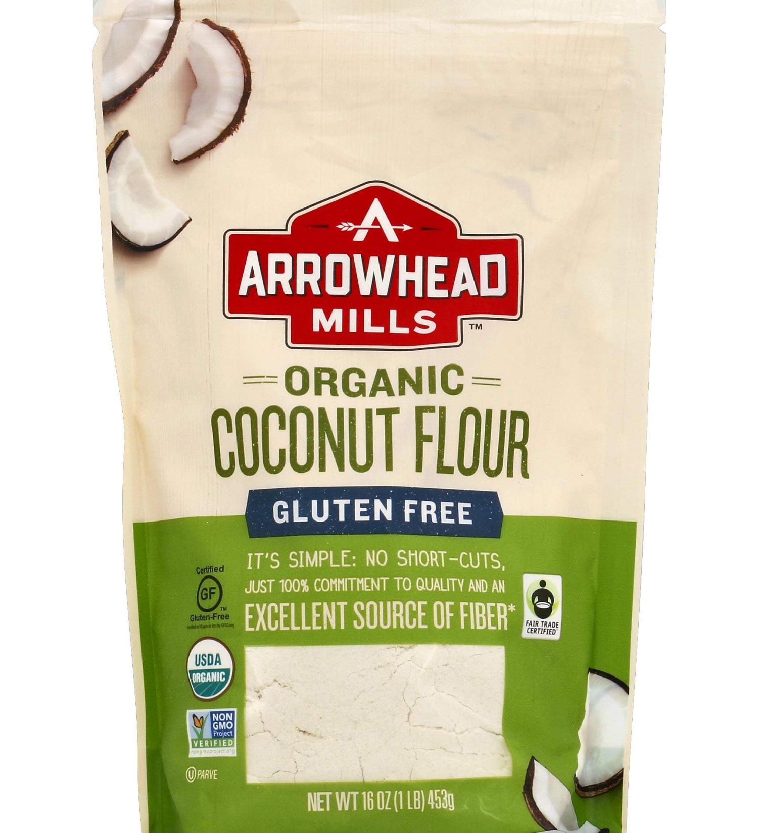 Arrowhead Mills Organic Coconut Flour  Gluten Free  16 Ounce Bag Gluten-Free Coconut - Buy Online on GoSupps.com