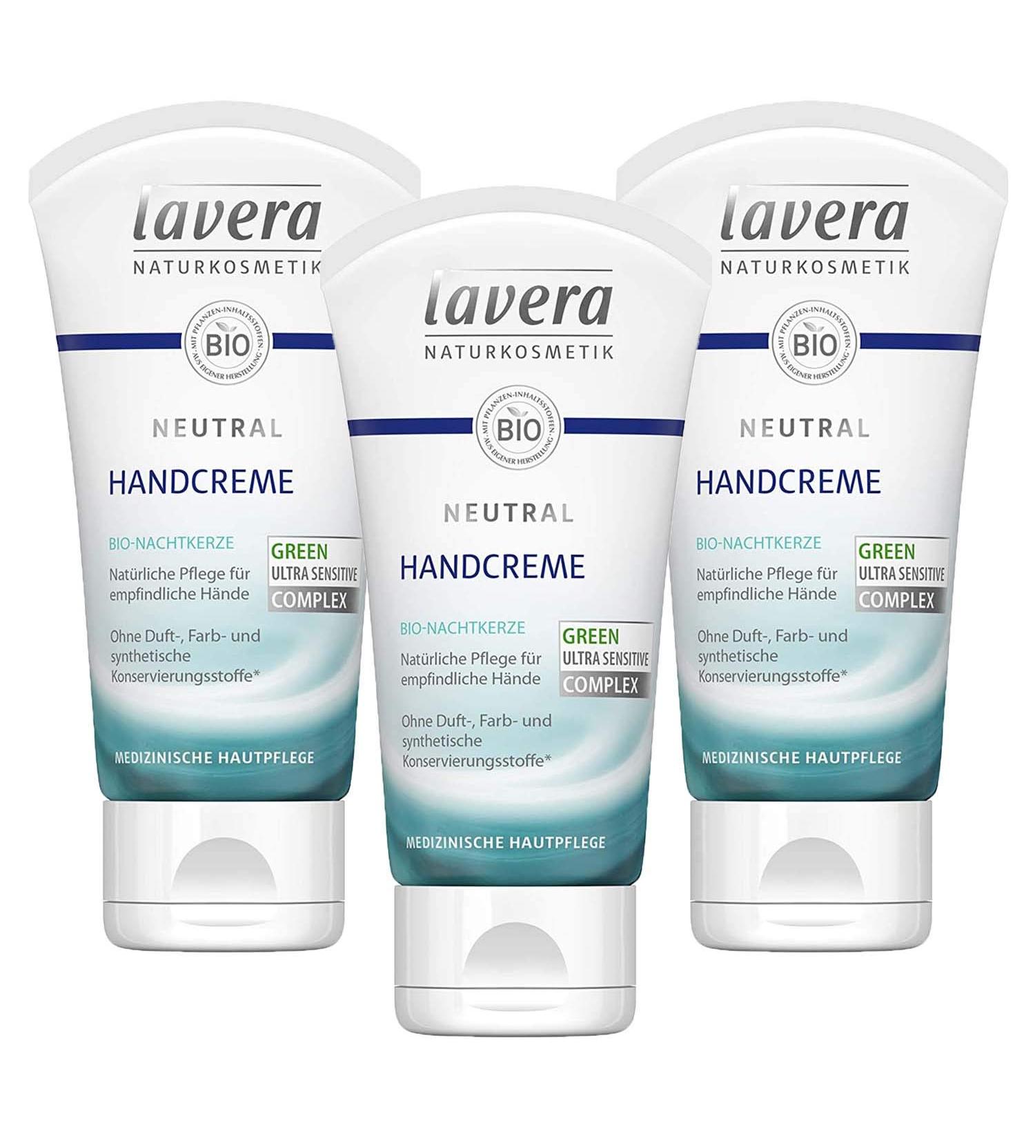 Lavera Hand Cream Neutral Organic Evening Primrose & Organic Shea Butter 3 Pack (3 x 50ml)