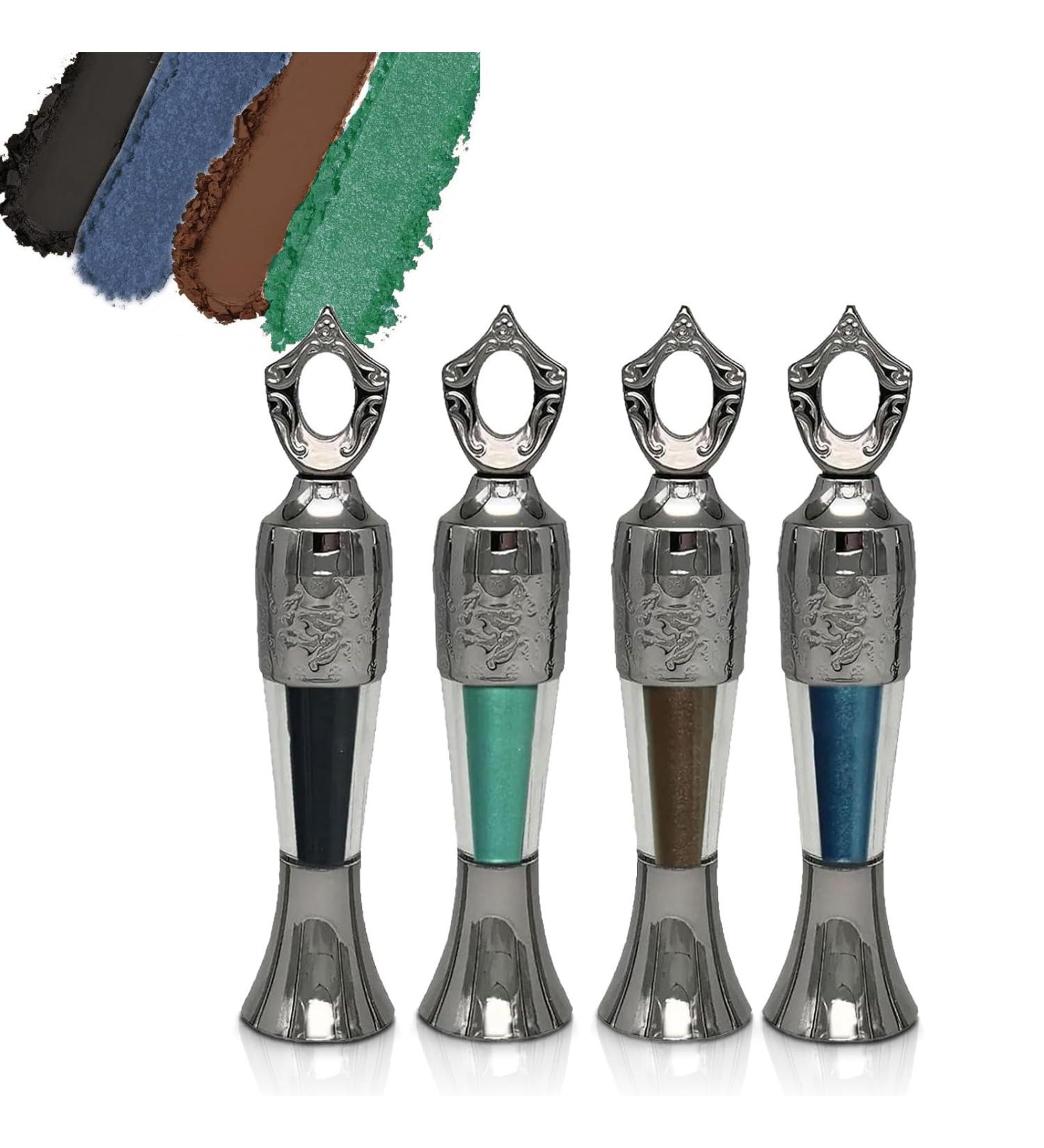 Sheida Powder Eyeliner Sheida Eyeliner Sheida Liner Handmade 100% Natural Eyeliner in Powder Form Long-Lasting Liner Arabic Intense Color Smudge-Proof(4pcs) - Buy Online on GoSupps.com