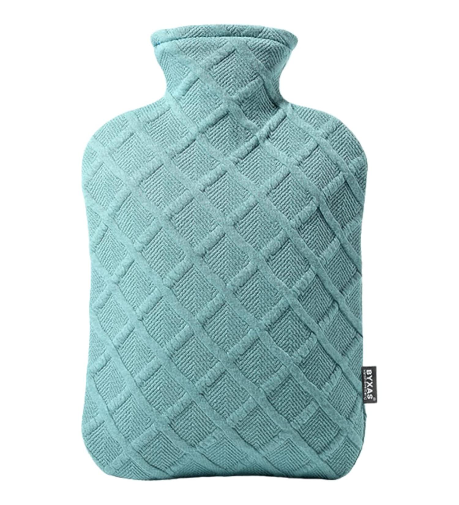 Tianyia Large Classic Hot Water Bottle | 1800ml Flannel Warming Bag & Cold Pack | Perfect Gift | International Shipping - Buy Online on GoSupps.com