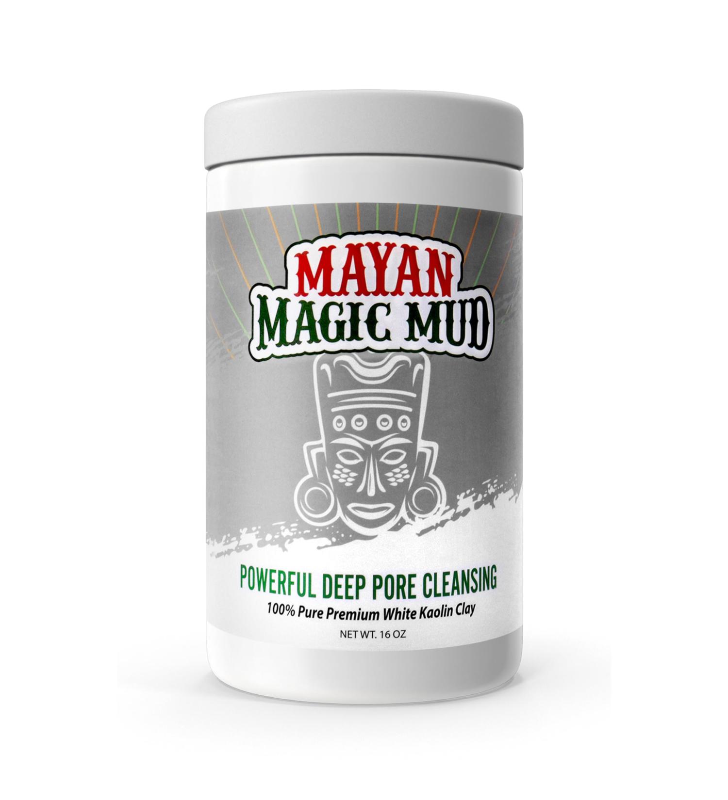 Mayan Magic Mud - Deep Cleansing White Kaolin Clay Face Mask | Natural Spa-Level Skin Care for Men & Women (16 Oz) - USA Made - Buy Online on GoSupps.com
