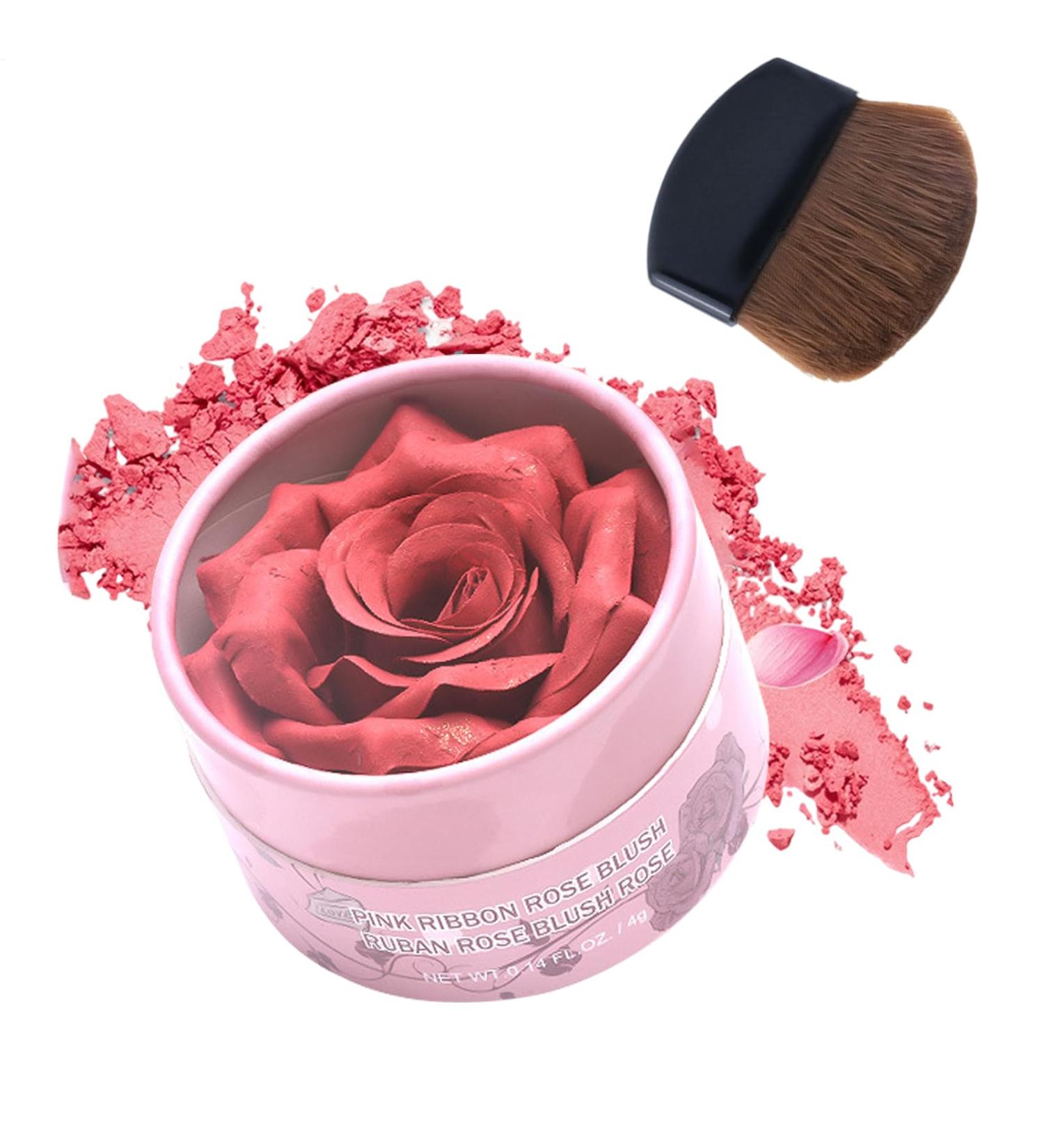Cheek Powder | 10ml 3D Rose Petal Design Adjustable Intensity Color | Powder Blush for Cheeks | For Travel Business Trip Home School Girlfriend Wife Friend Sister Daughter - Buy Online on GoSupps.com