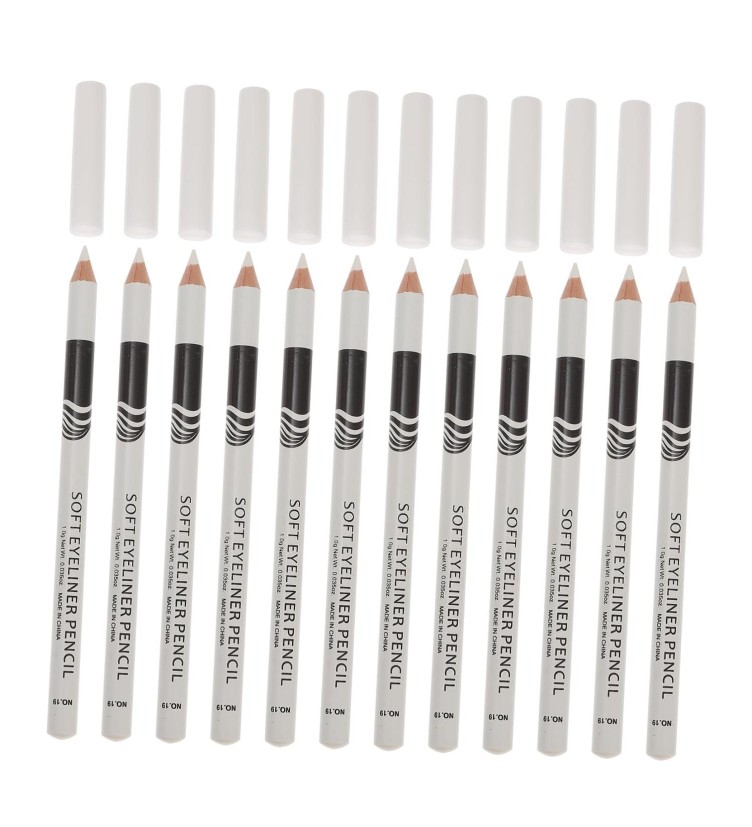Lot de 12 Crayons Eyeliner Blancs tanches Multifonctions Taille Standard pour Maquillage des Yeux et Contour des L vres Usage Professionnel et Quotidien Stylo Cosm tique - Buy Online on GoSupps.com