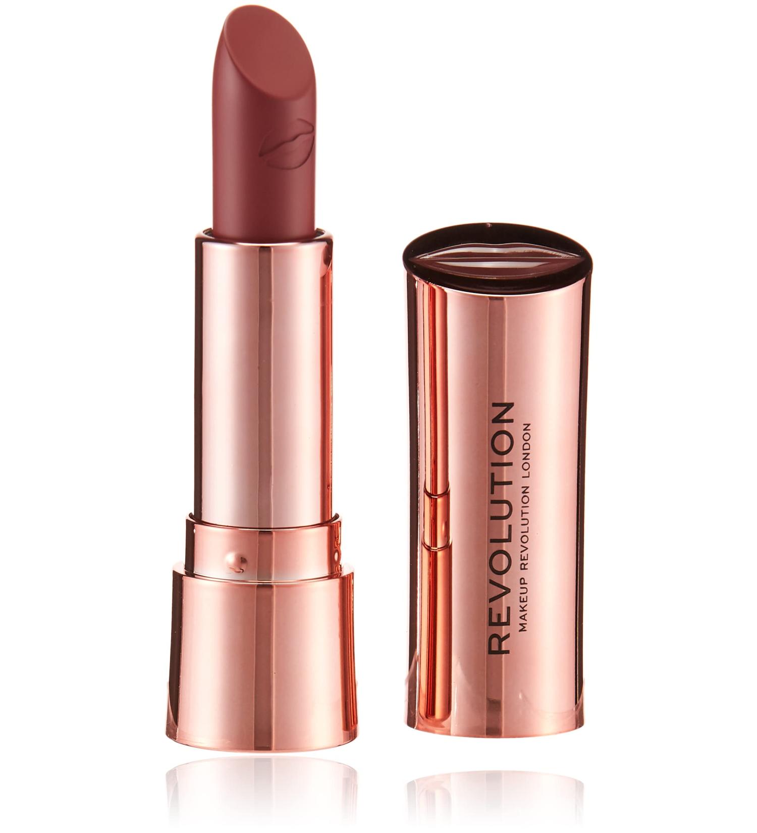 Makeup Revolution Satin Kiss Lipstick - Rosa 3.5g | 1 Count - Buy Online on GoSupps.com