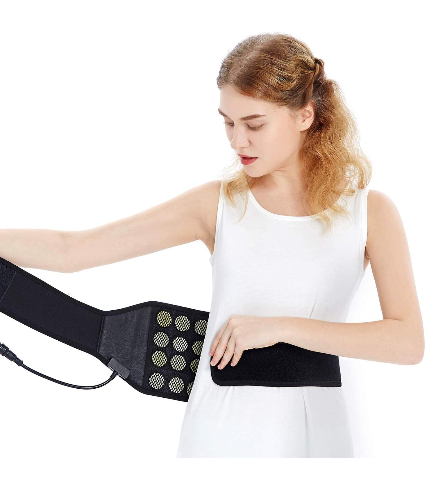 UTK Heating Belt & Cushion - 20 Jade Infrared Heating Pillows with Auto Switch-Off | EMF-Free & Smart Controller for Back Stomach and Loins - Buy Online on GoSupps.com