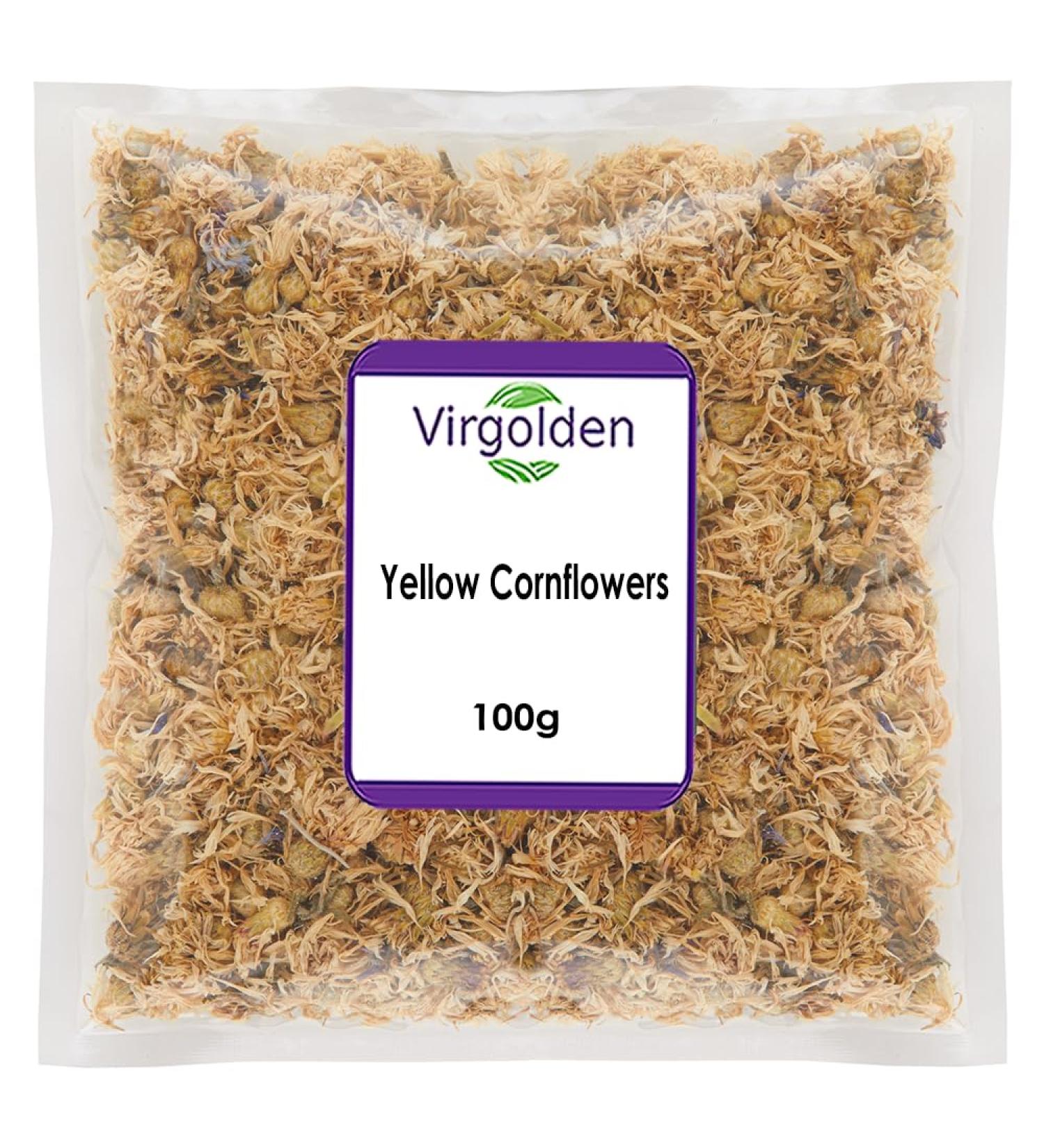 Yellow Cornflowers 100g by Virgolden - Buy Online on GoSupps.com