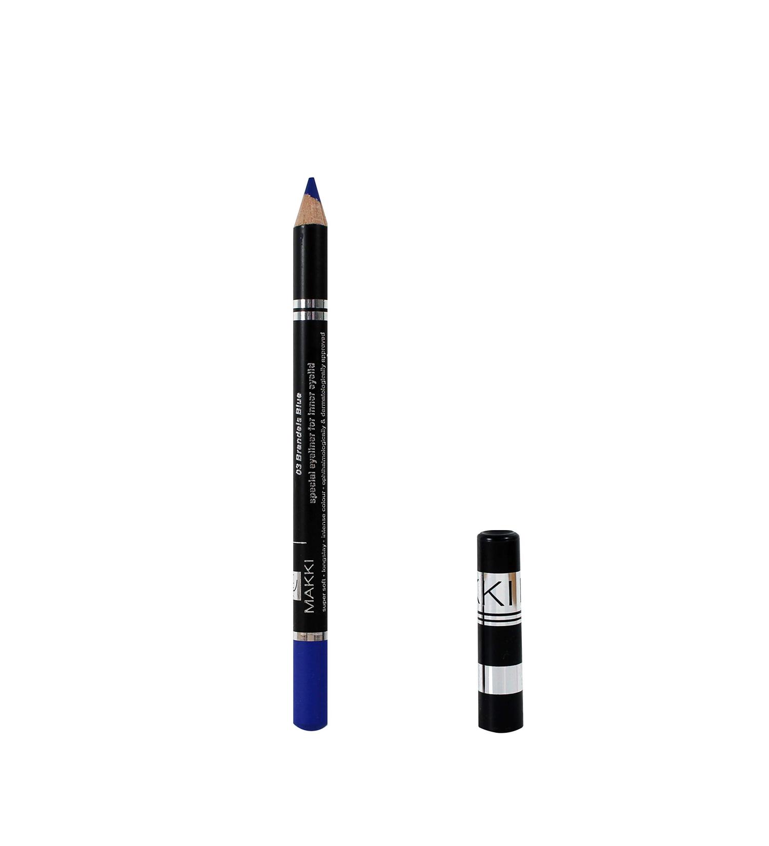  Makki Brandeis Blue Waterline Kohl Special Eyeliner for Inner Lids Vitalising and Waterproof Sensitive and Hypoallergenic Eyes - Buy Online on GoSupps.com
