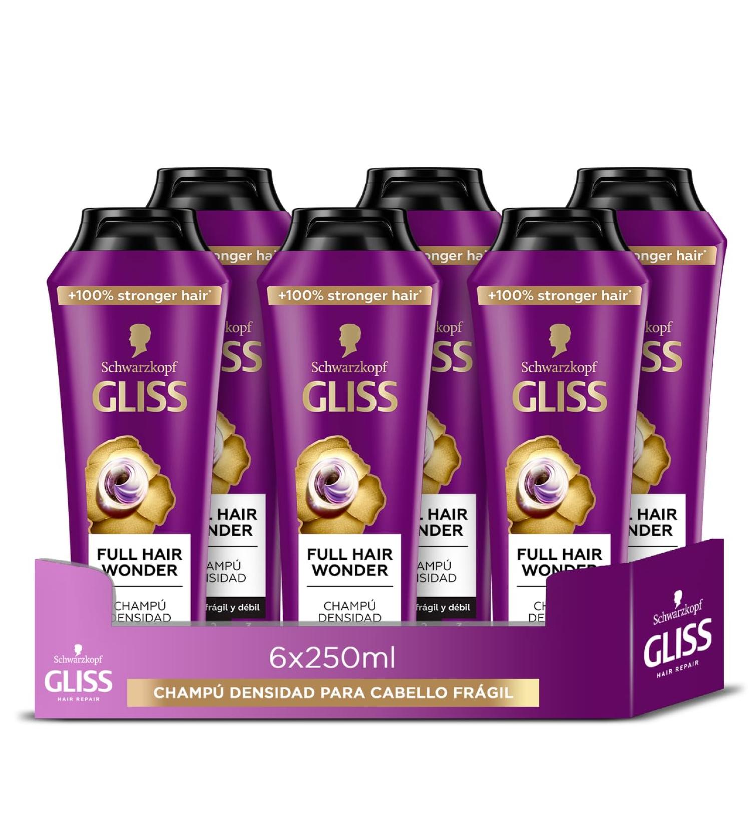  Syoss Gliss Full Hair Wonder Strengthening and Volumising Shampoo for Fine and Weak Hair Restorative Formula 250ml - Buy Online on GoSupps.com