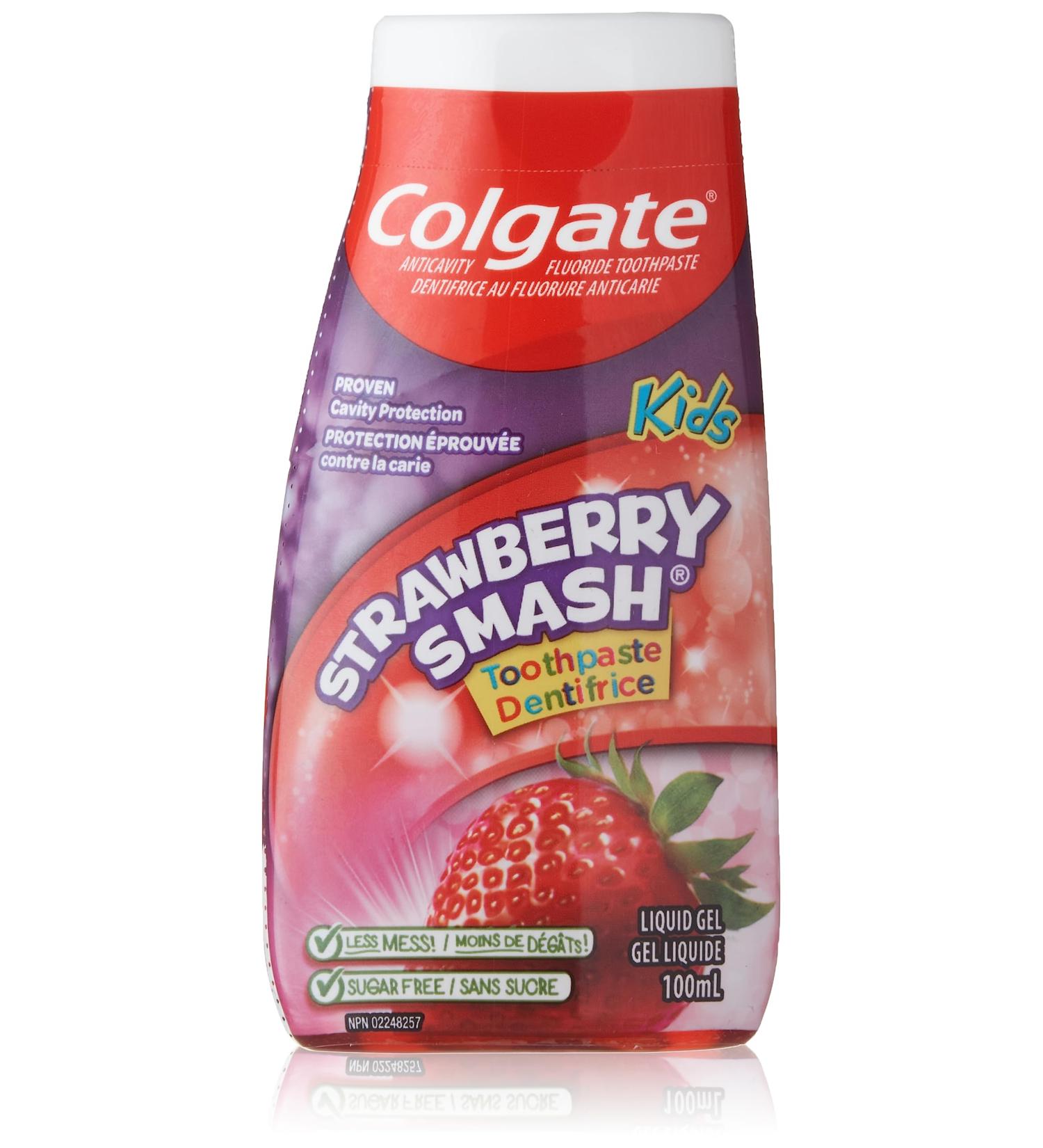 Colgate Kids Gel Toothpaste Strawberry Smash 100 mL (Pack of 1) With Fluoride Anticavity Formula Enamel Protection Teeth Whitening & Fun Flavor Kids Toothpaste Strawberry 100 ml (Pack of 1) - Buy Online on GoSupps.com