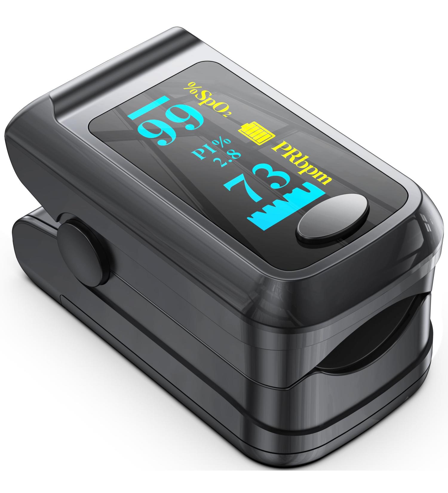 Buy Pulse Oximeter with OLED Display - Fast SpO2 Reading & Heart Rate Monitor - International Shipping Available - Buy Online on GoSupps.com