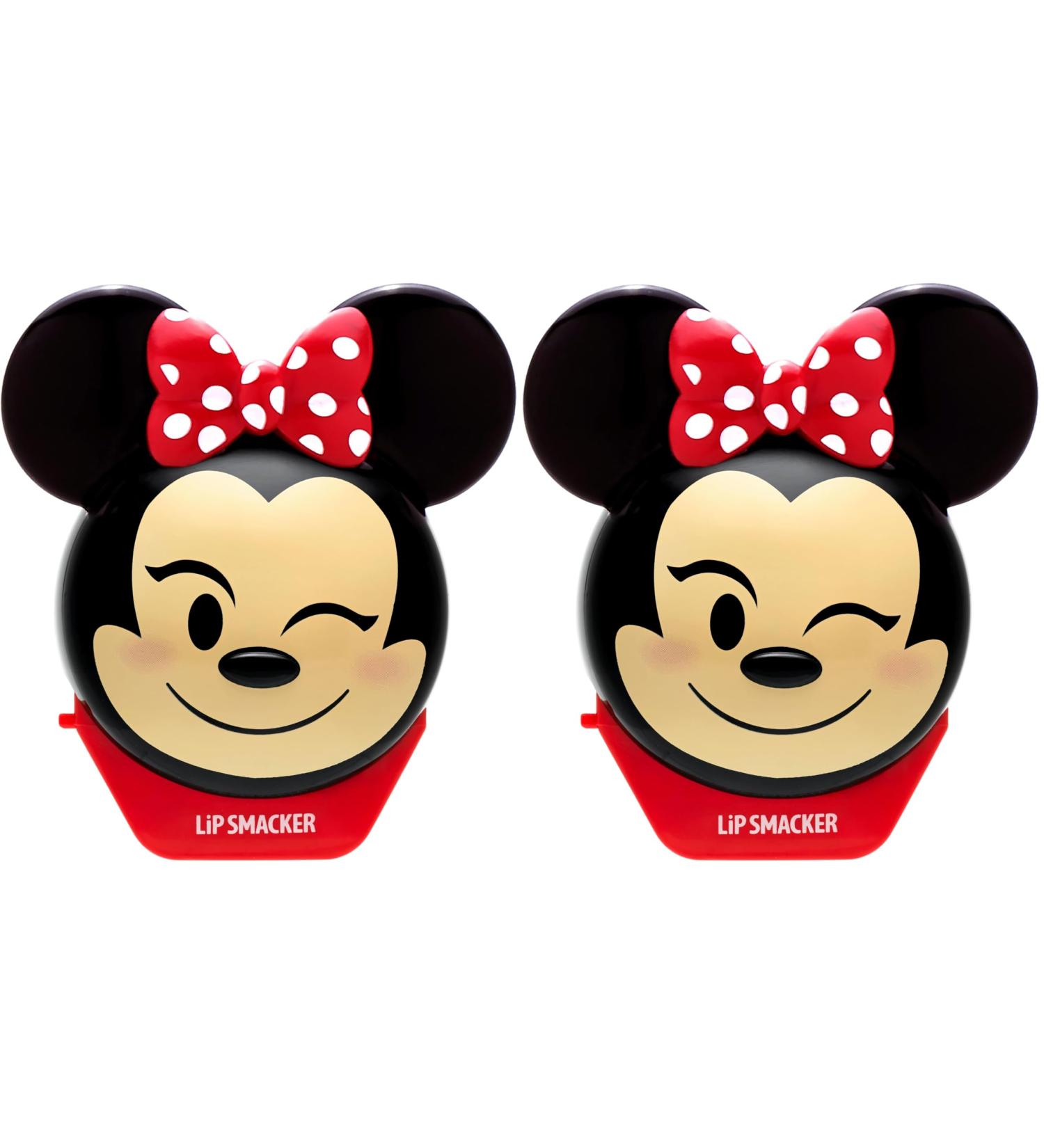 Lip Smacker Disney Minnie Mouse Emoji Lip Balm Strawberry Lemonade Flavored Clear For Kids (Pack of 2) - Buy Online on GoSupps.com